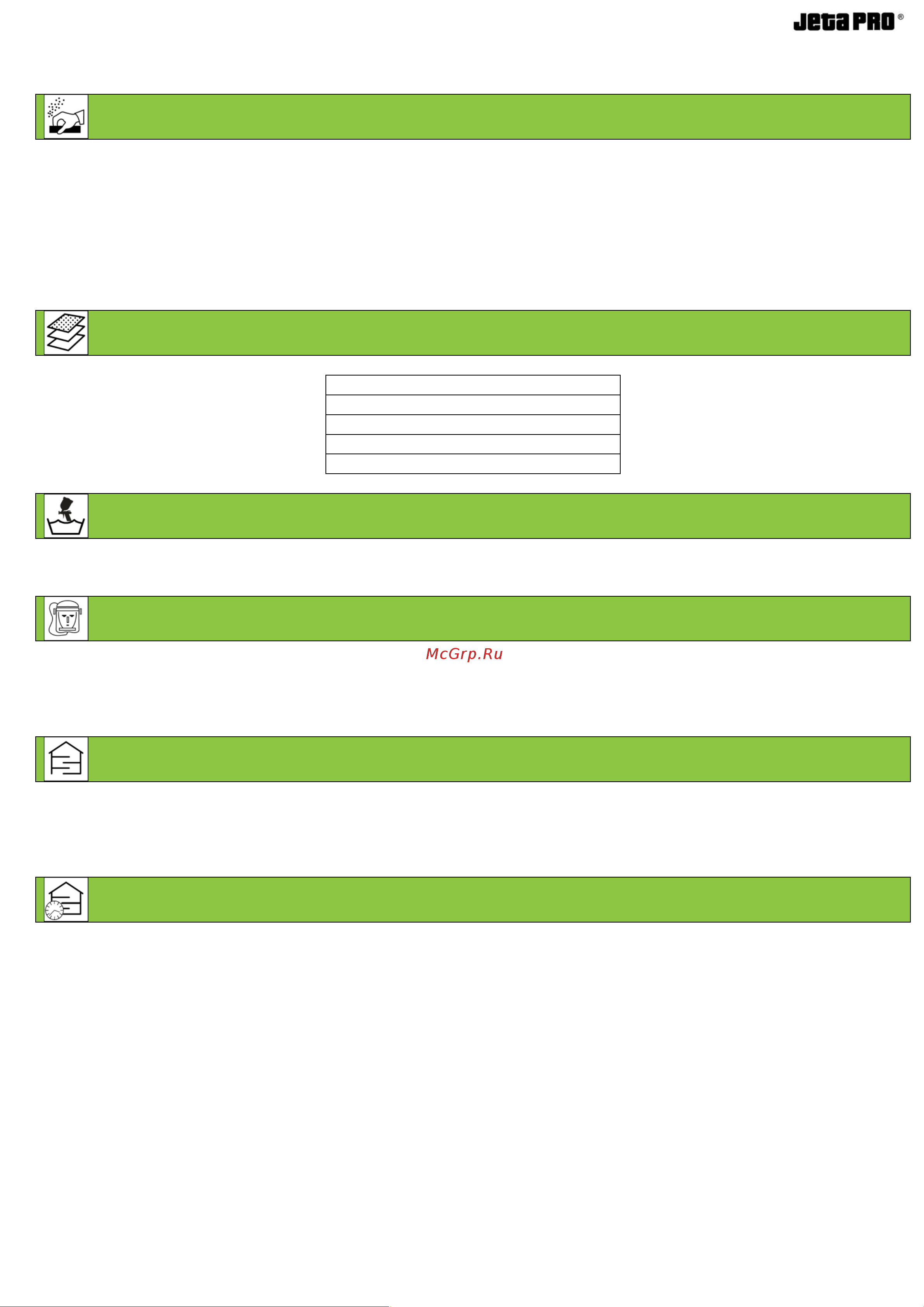 Jeta PRO 4:1 + HRD отвердитель 0,8 л + 0,2 л 5552 Инструкция к Jeta PRO 5552 онлайн [3/3] 866533