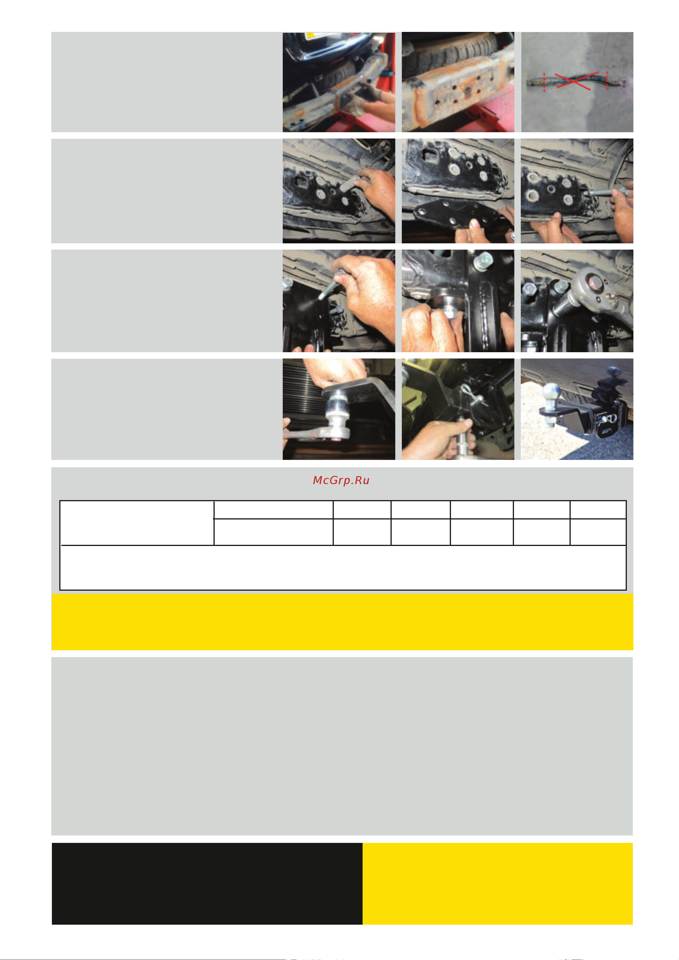 PT Group ТСУ съемный квадрат TOYOTA LC 200 2007-/ LEXUS LX 2016- 09031501 Инструкция к PT Group ТСУ 9031501 онлайн [2/4] 866769