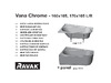 Ravak Chrome 170х105 см, правая CA41000000 Инструкция к Ravak Chrome CA61000000