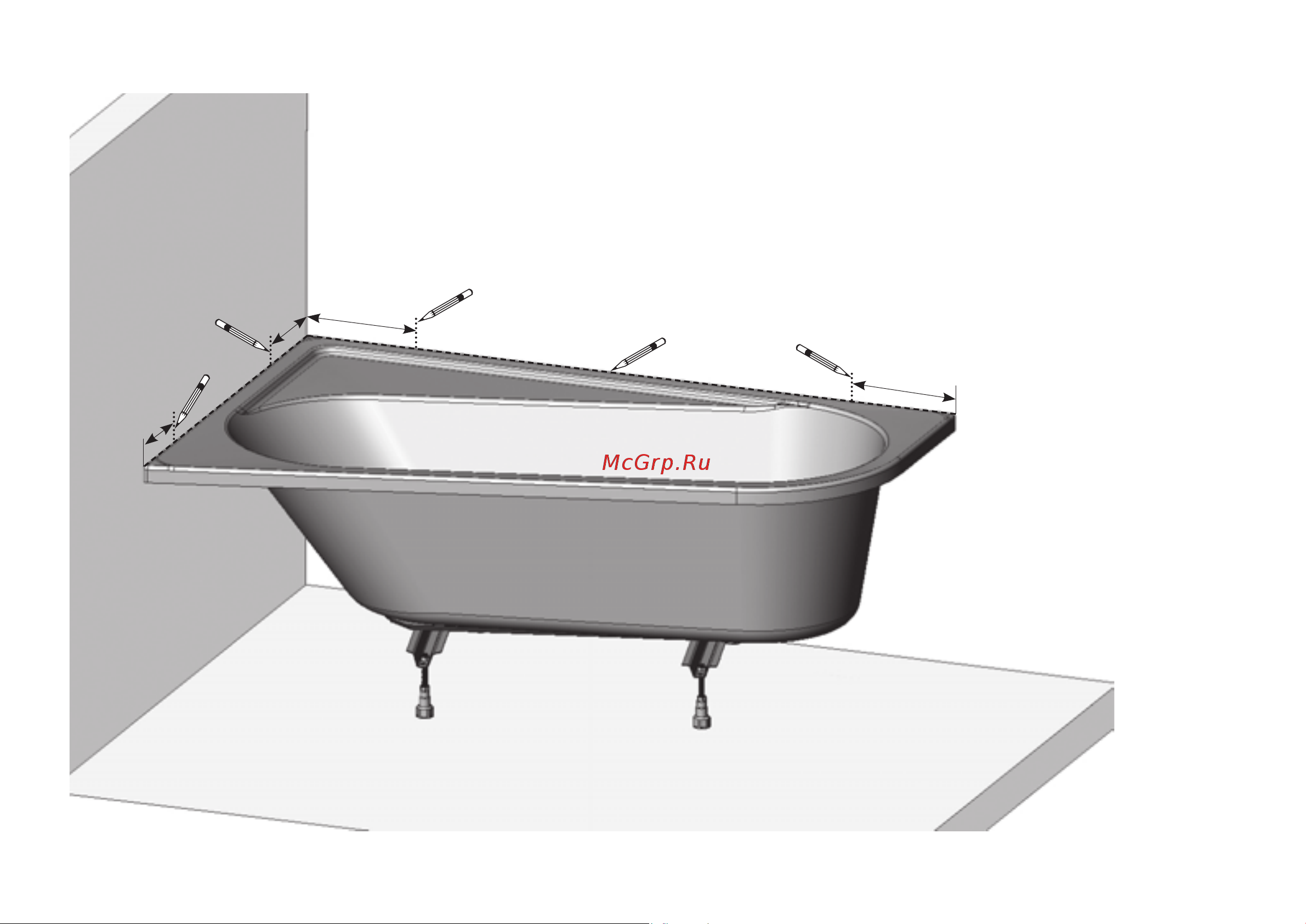 Ravak Chrome 160х105 см, правая CA61000000 Инструкция к Ravak Chrome CA61000000 онлайн [11/32] 867535
