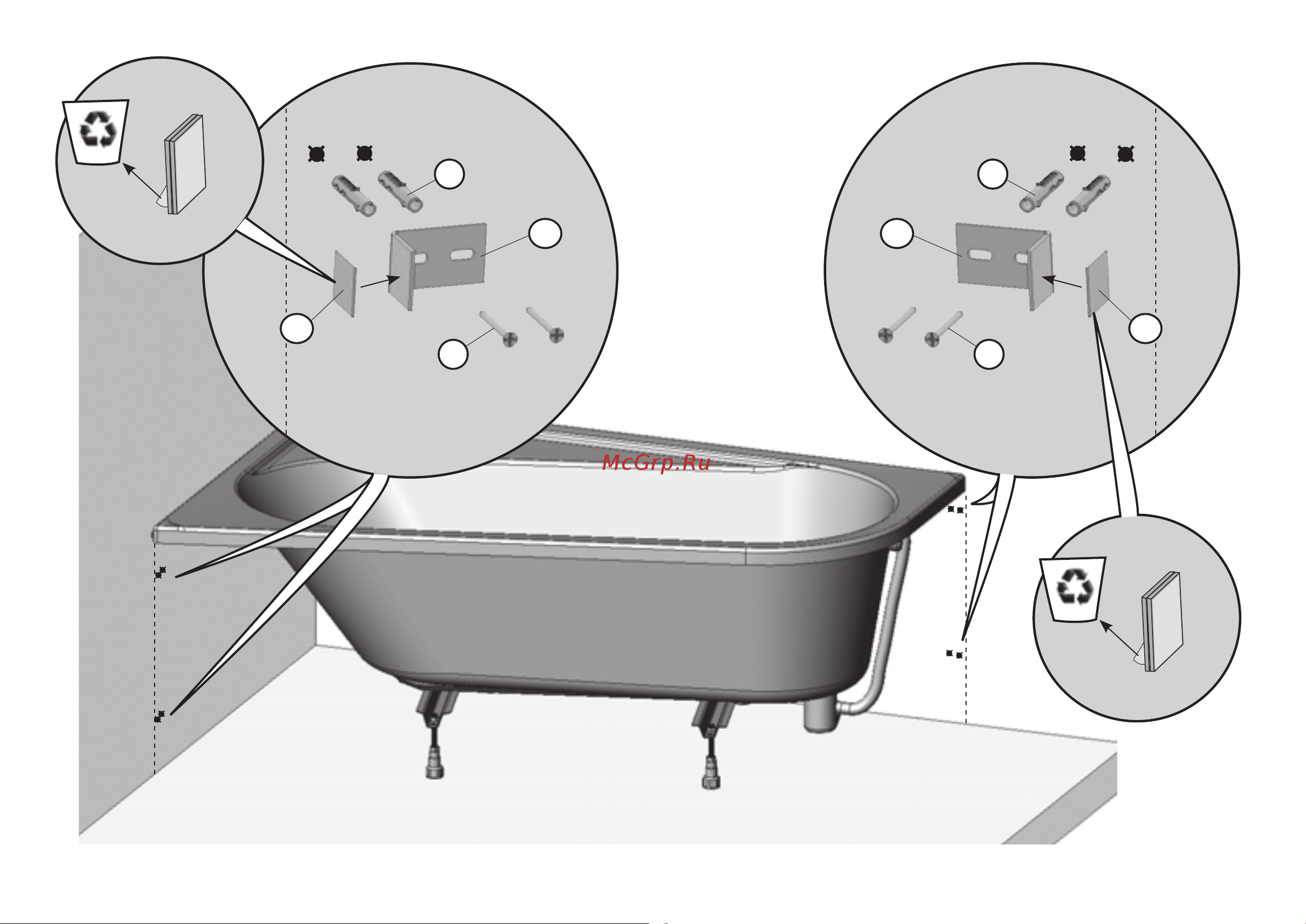 Ravak Chrome 160х105 см, правая CA61000000 Инструкция к Ravak Chrome CA61000000 онлайн [24/32] 867535