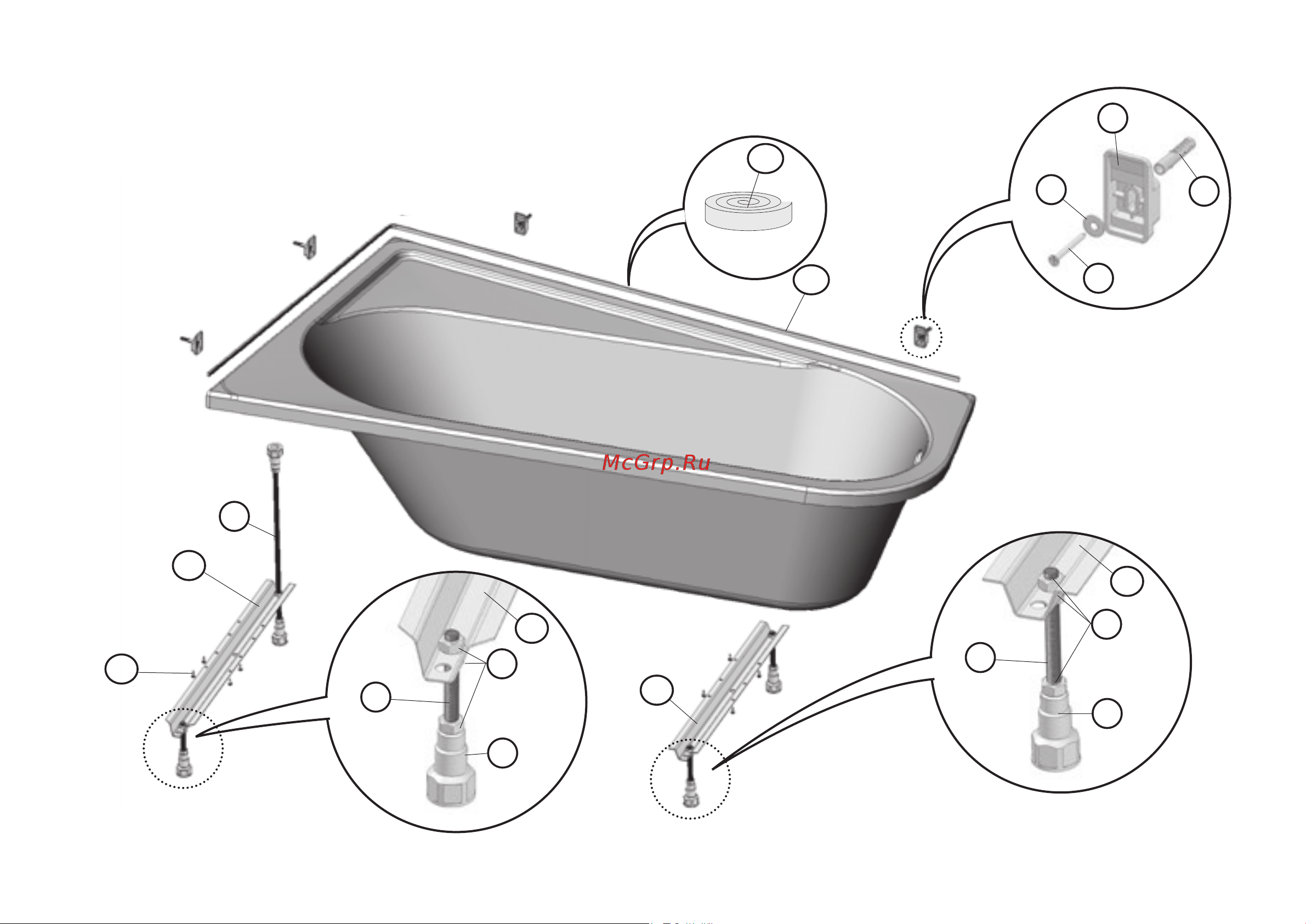 Ravak Chrome 160х105 см, правая CA61000000 Инструкция к Ravak Chrome CA61000000 онлайн [3/32] 867535