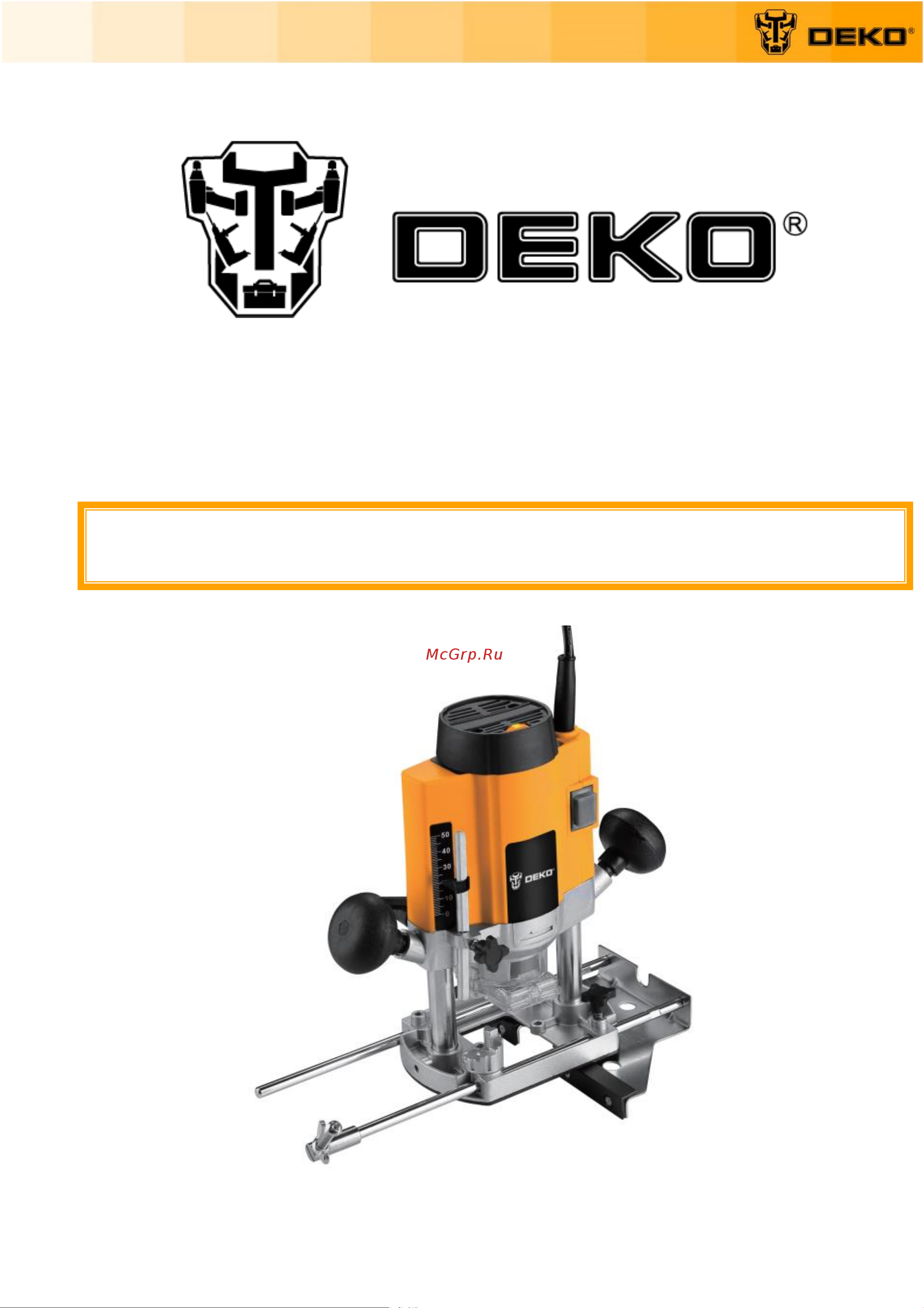 Deko DKR1600E, набор фрез RBS12 (12 предметов) 063-4221 Инструкция по эксплуатации онлайн