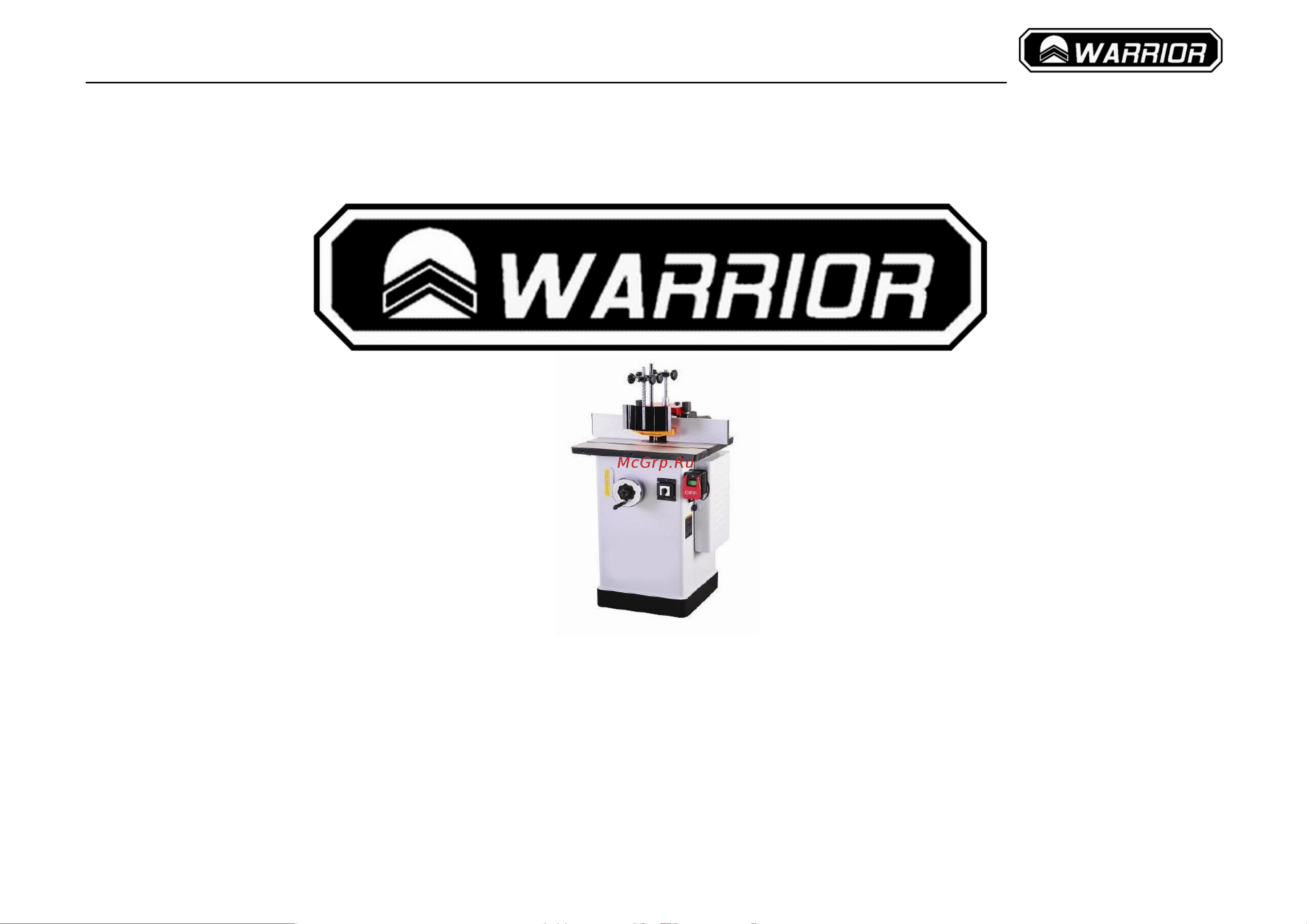 WARRIOR W0401F 2,2 кВт, 230 В 0501010027000 Инструкция к товару онлайн [2/46] 867634