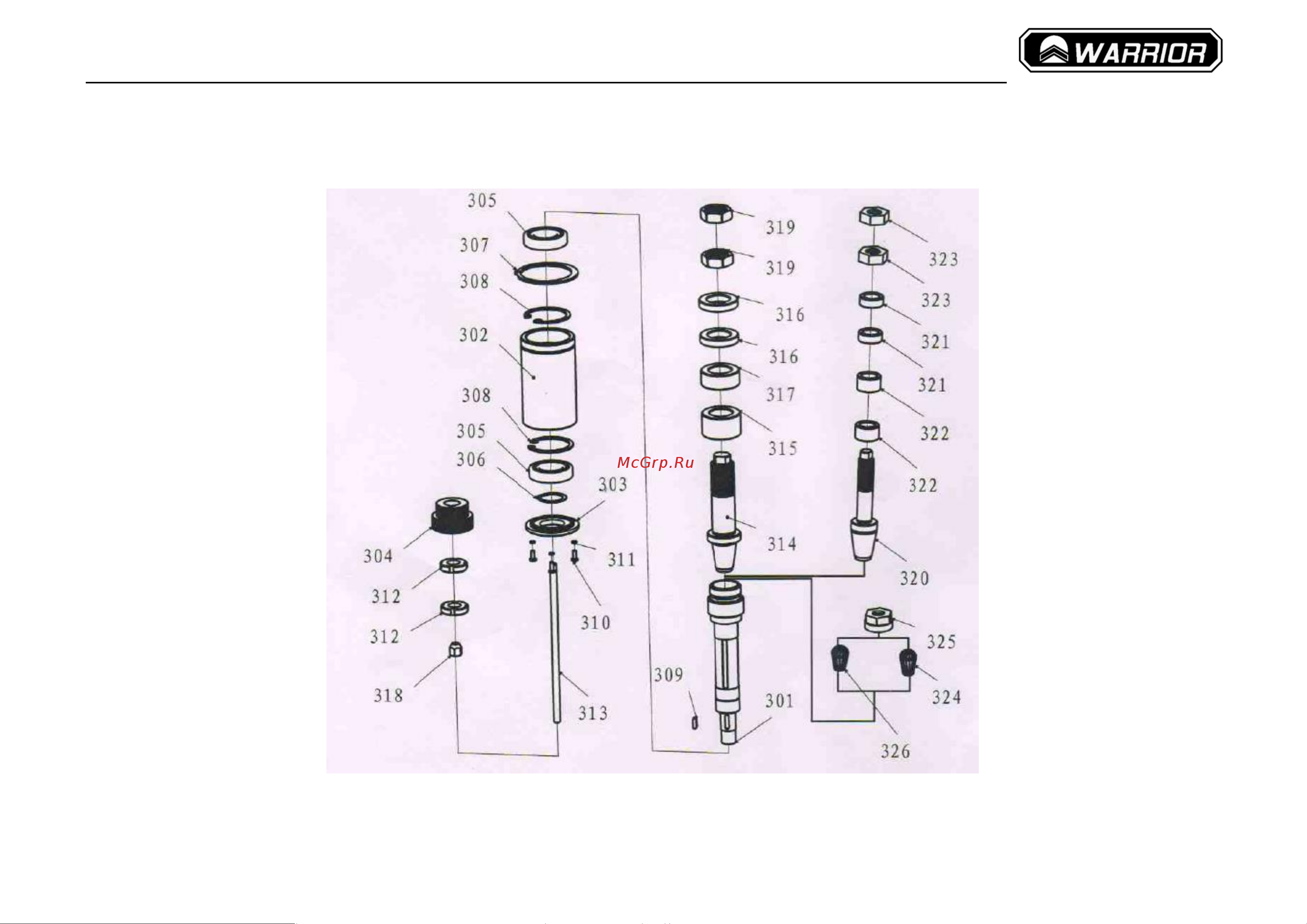 WARRIOR W0401F 2,2 кВт, 230 В 0501010027000 Инструкция к товару онлайн [39/46] 867634
