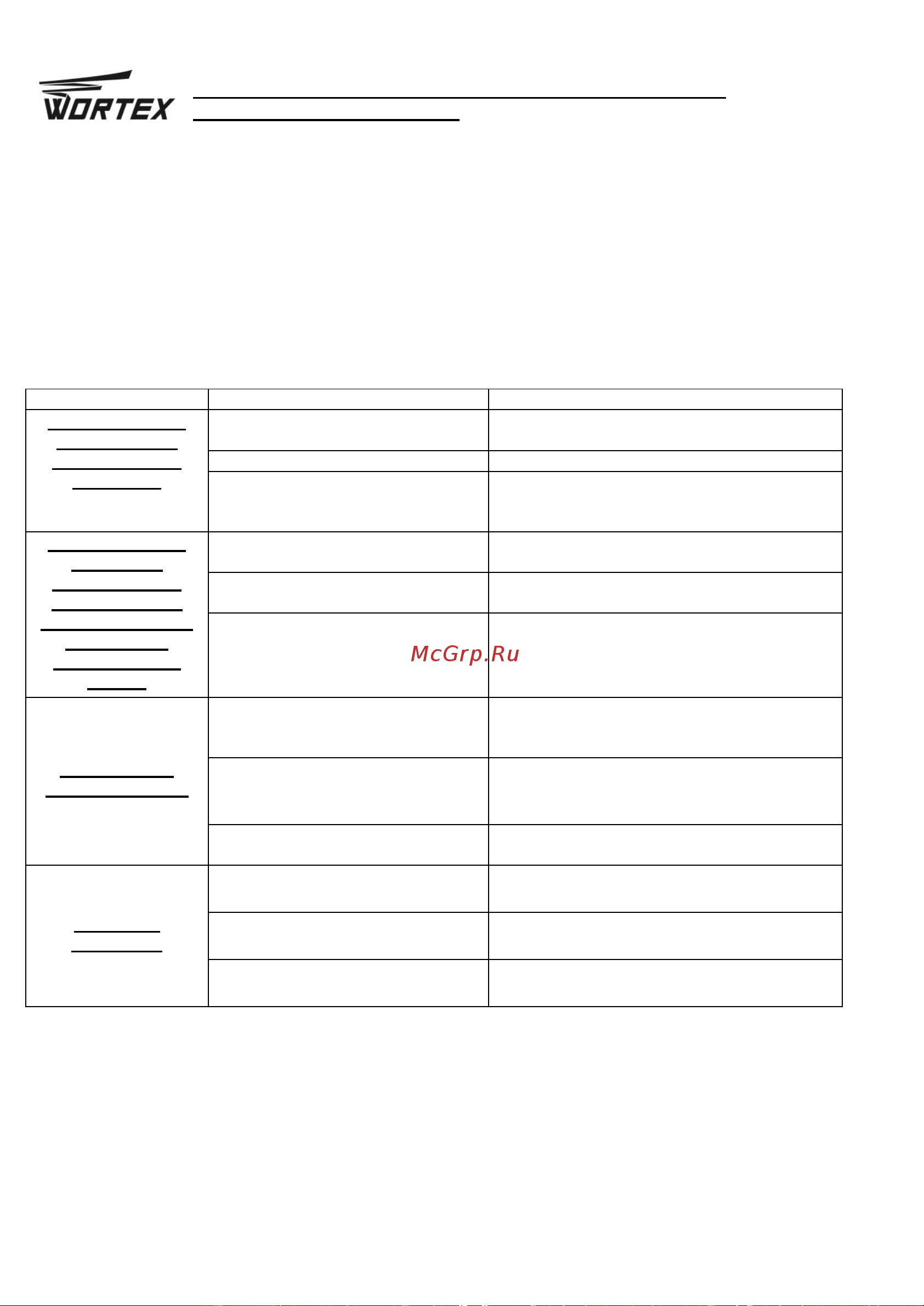WORTEX MM 5013 E MM5013E02411 Инструкция к товару онлайн [15/20] 867655