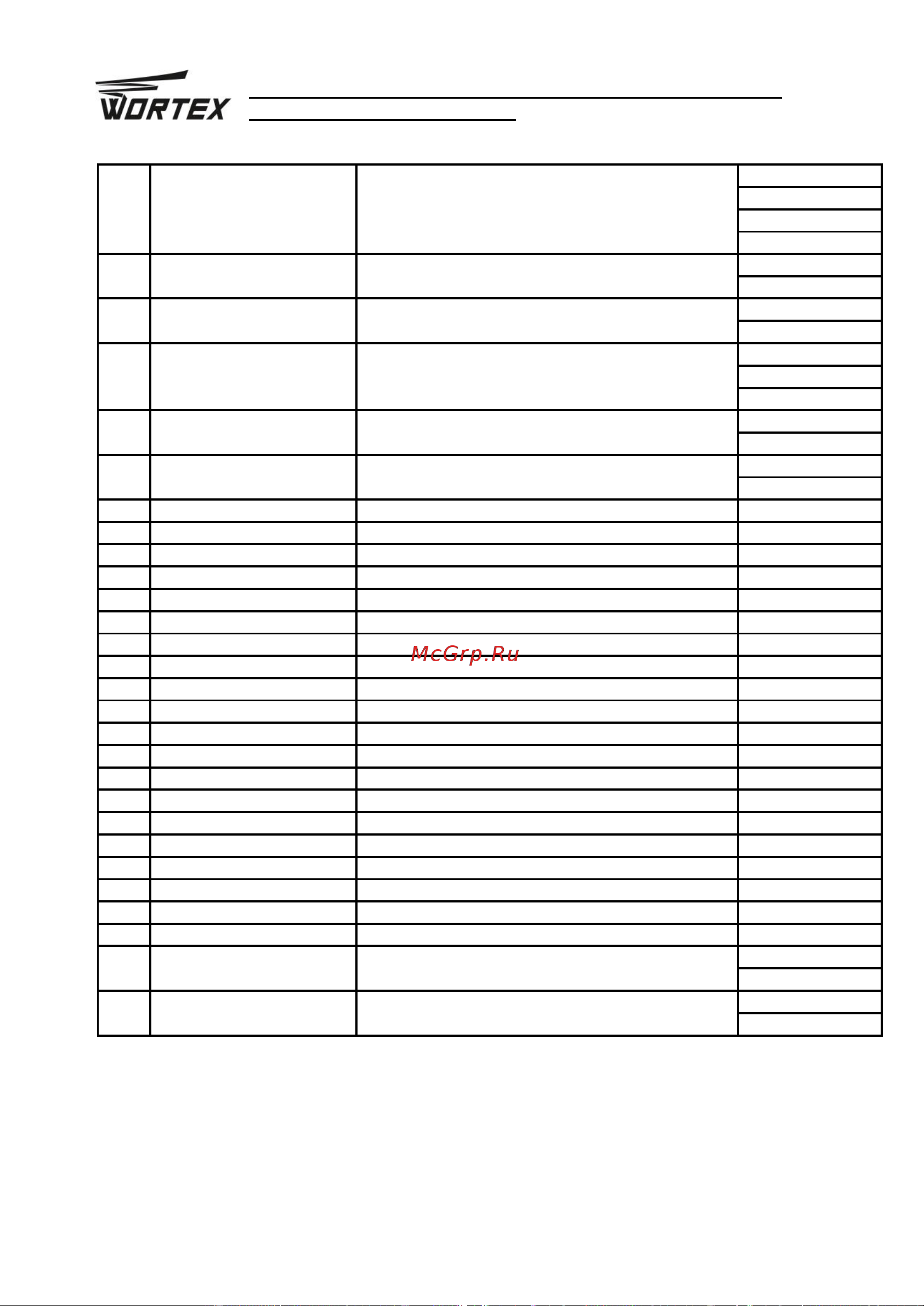 WORTEX MM 5013 E MM5013E02411 Инструкция к товару онлайн [18/20] 867655