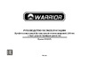 WARRIOR w0103fl 230В 2,2 квт 0301010016000 Руководство по эксплуатации