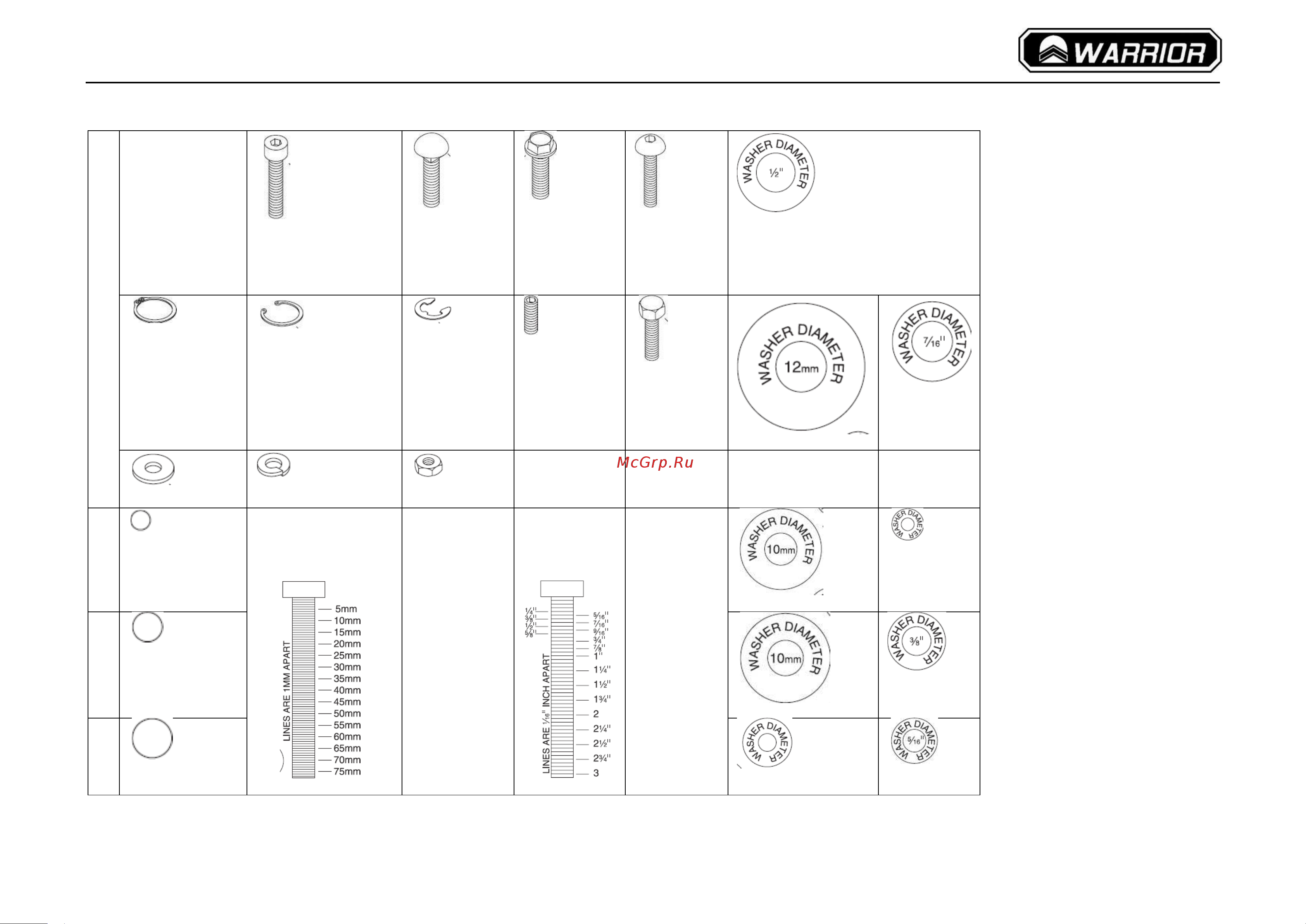 WARRIOR w0103fl 230В 2,2 квт 0301010016000 Руководство по эксплуатации онлайн [18/47] 867708
