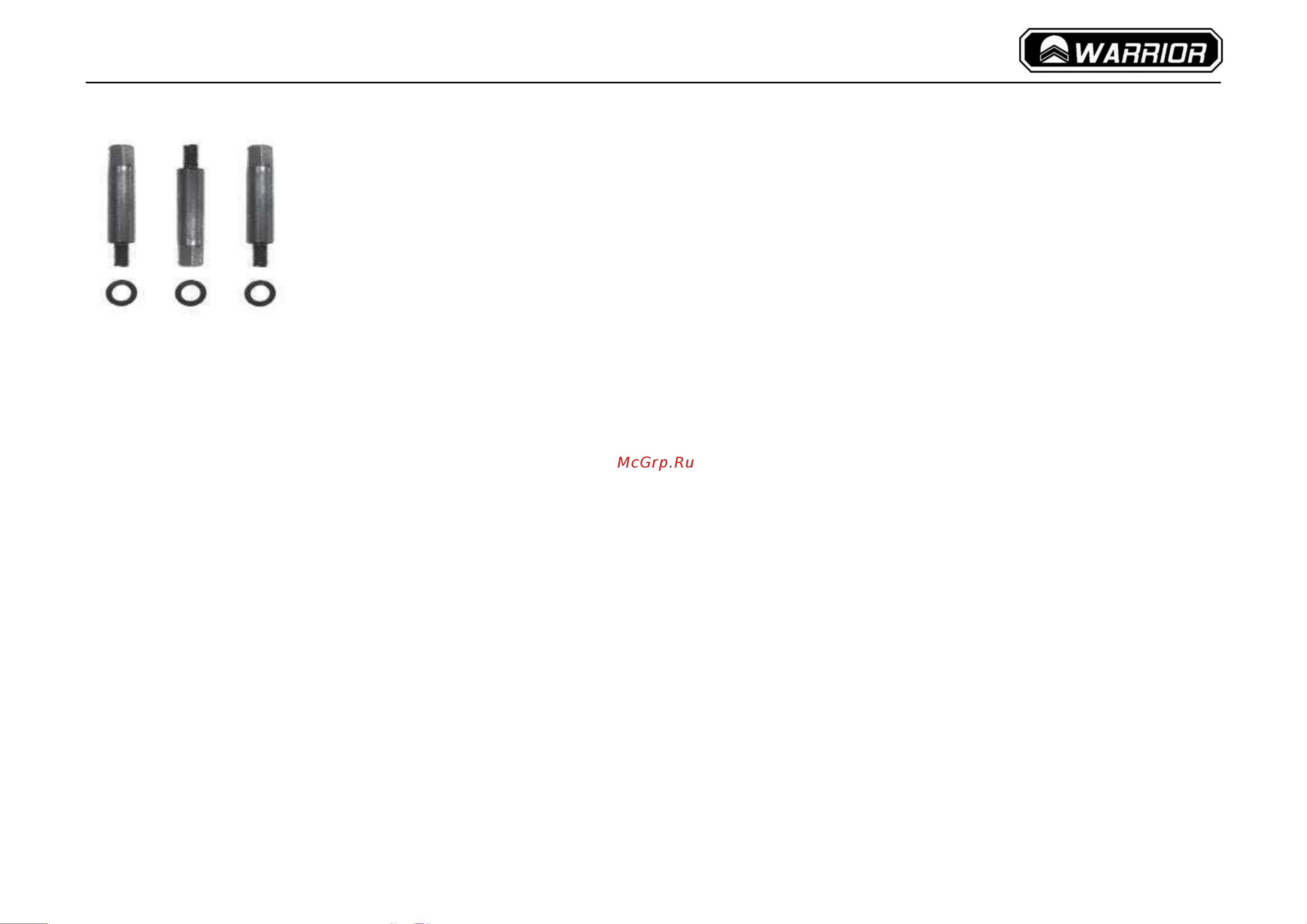 WARRIOR w0109d 1,1 квт, 230в 0301010014000 Руководство по эксплуатации WARRIOR W0109D онлайн [12/35] 867710