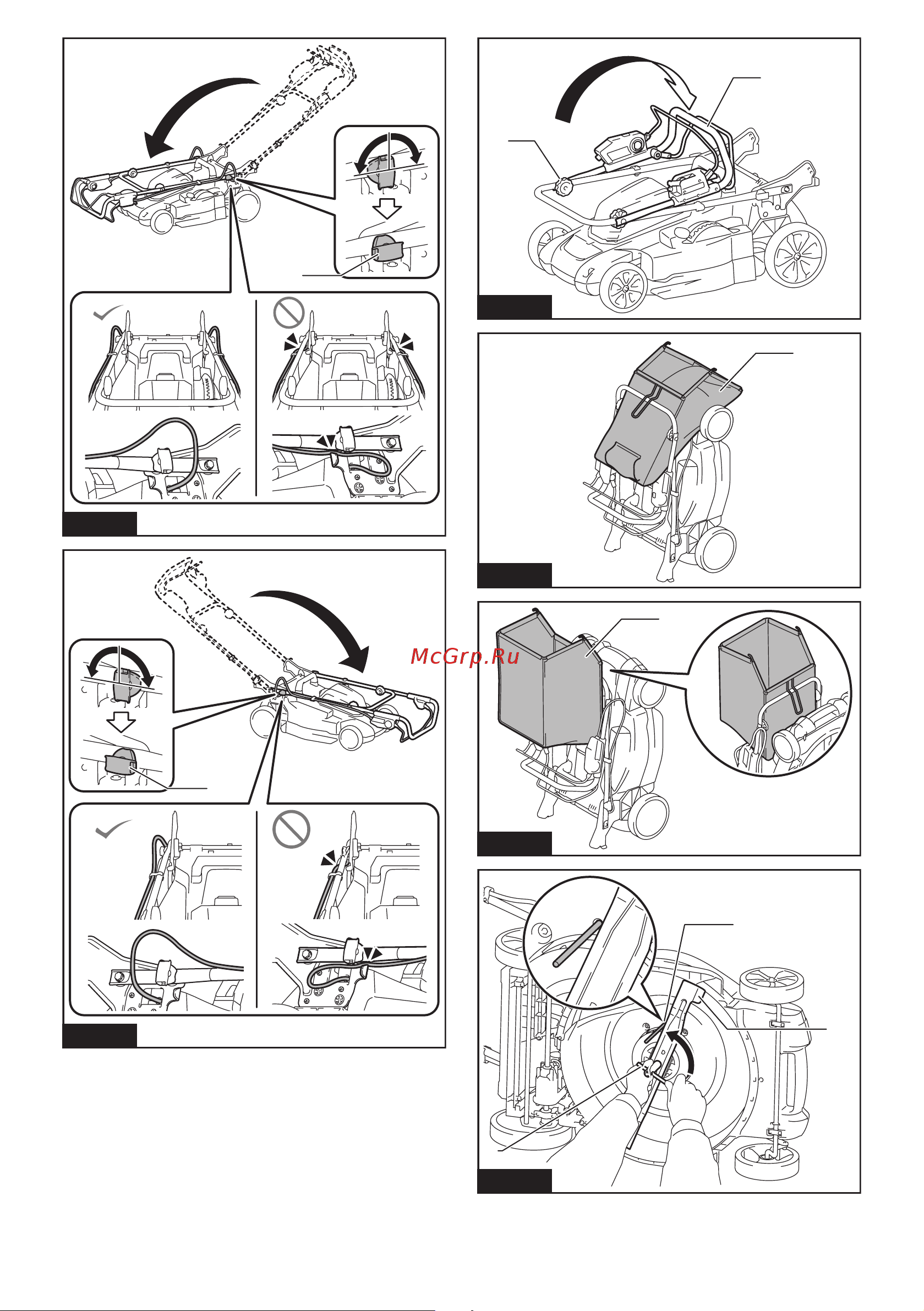 Makita LXT 2x18 В, 860 Вт, дека 48 см, 62 л, 4в1 XPT (2xBL1850B DC18SH) DLM480CT2 Инструкция по эксплуатации онлайн [8/56] 867937