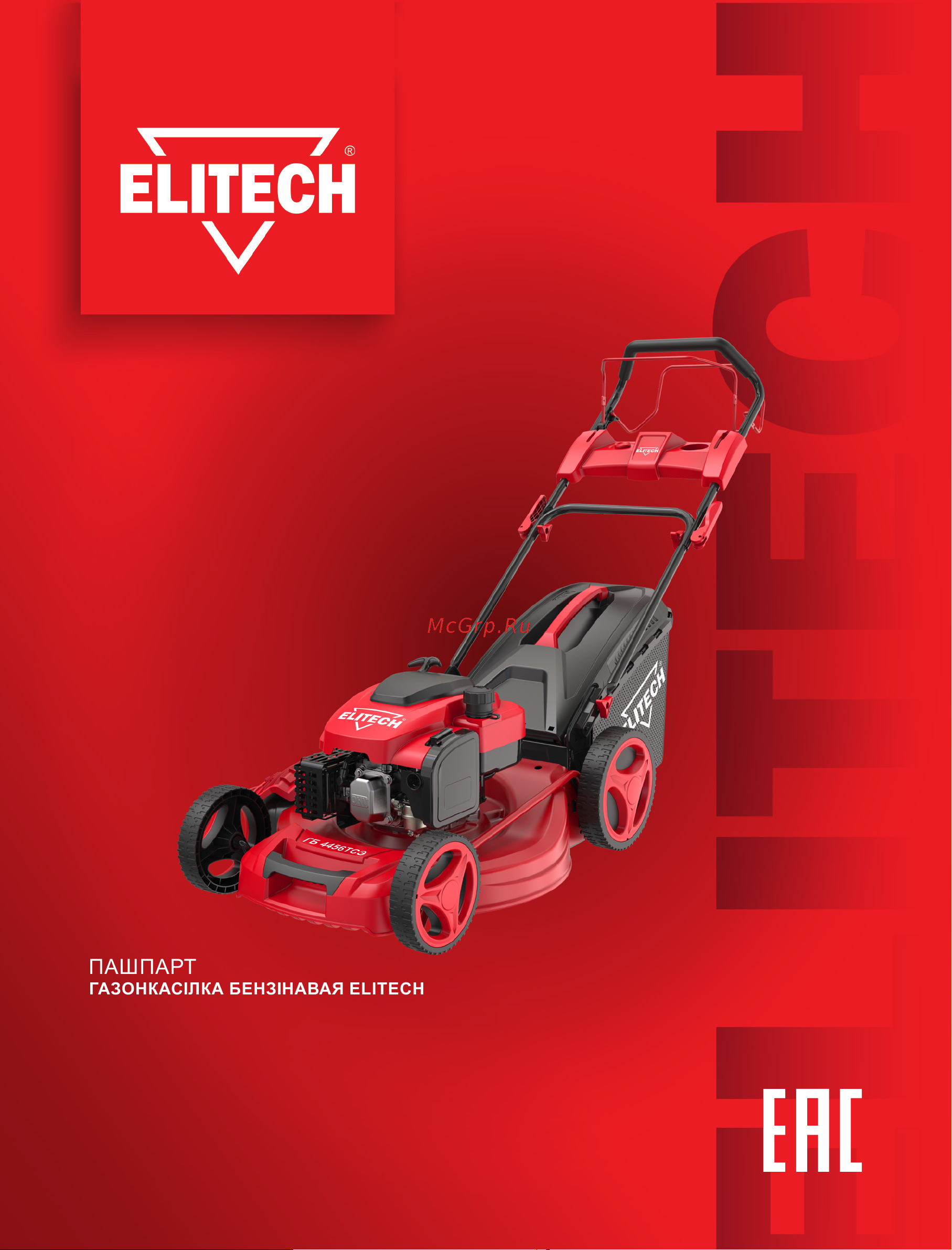Elitech ГБ 4456ТСЭ E1601.019.00 205405 Инструкция онлайн