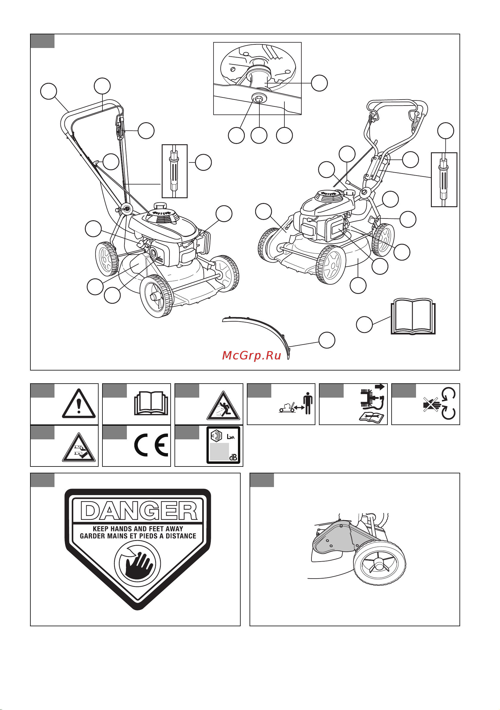 Husqvarna LB 448S. Профи 9678633-01 Инструкция к Husqvarna LB 448S Профи 9678633-01 онлайн [2/324] 868015