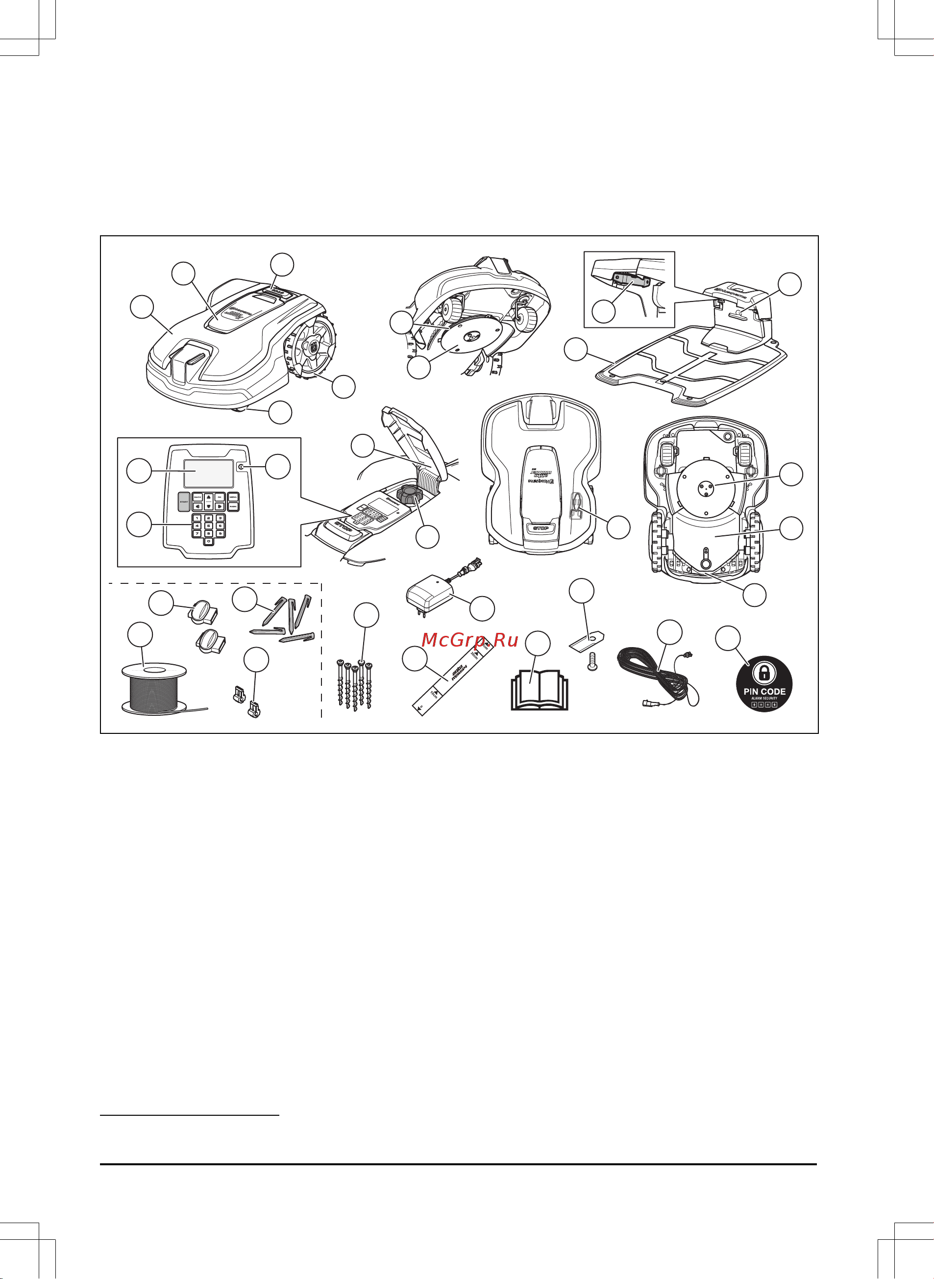 Husqvarna Automower 305 9679740-11 Инструкция к Husqvarna Automower 305 9679740-11 онлайн [4/72] 868068