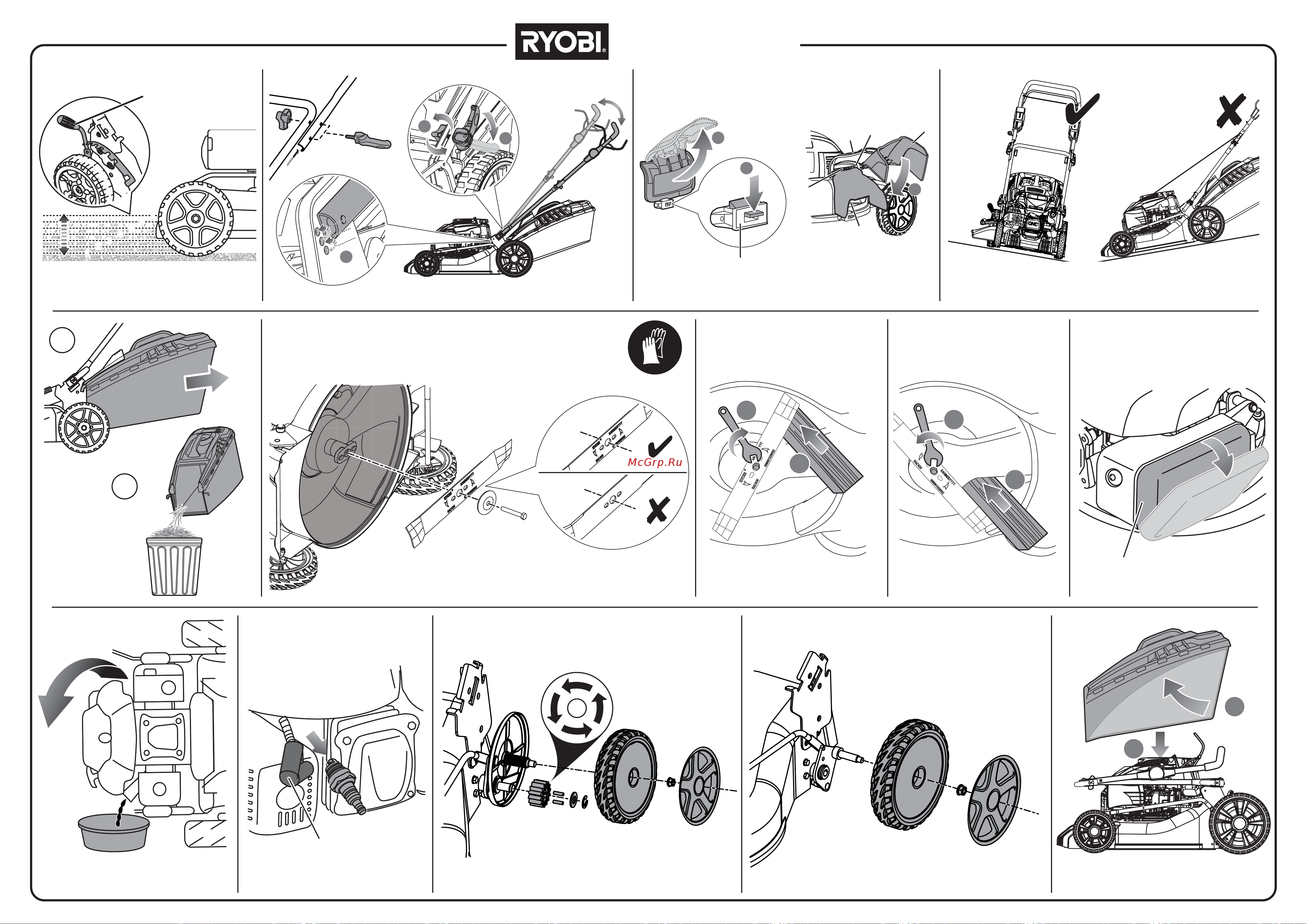 Ryobi RLM46175Y 5133003671 Краткое руководство онлайн [2/2] 868087