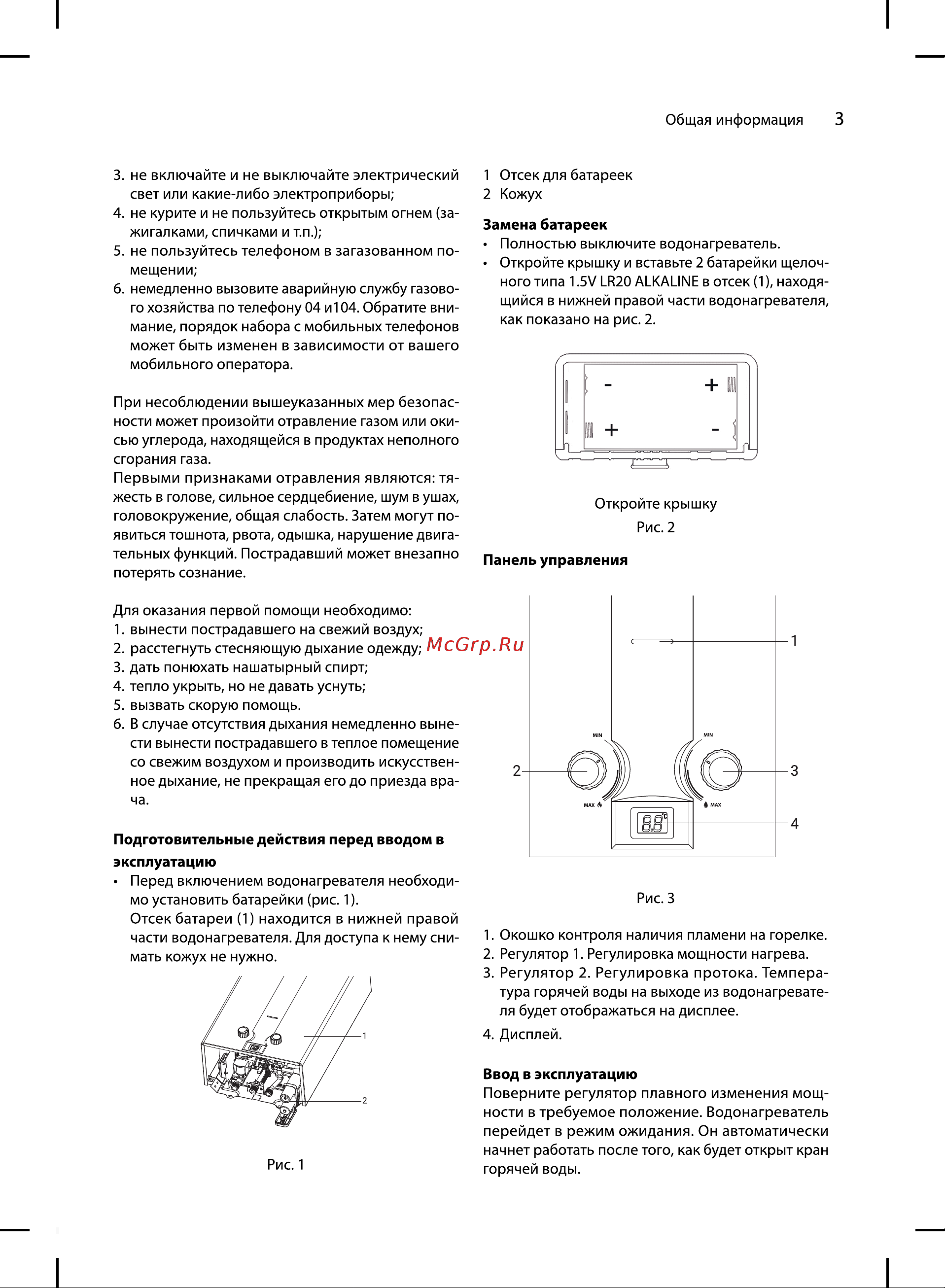 Ballu GWH 10 Fiery Glass Curry НС-1584732 Инструкция по эксплуатации онлайн [3/20] 868138
