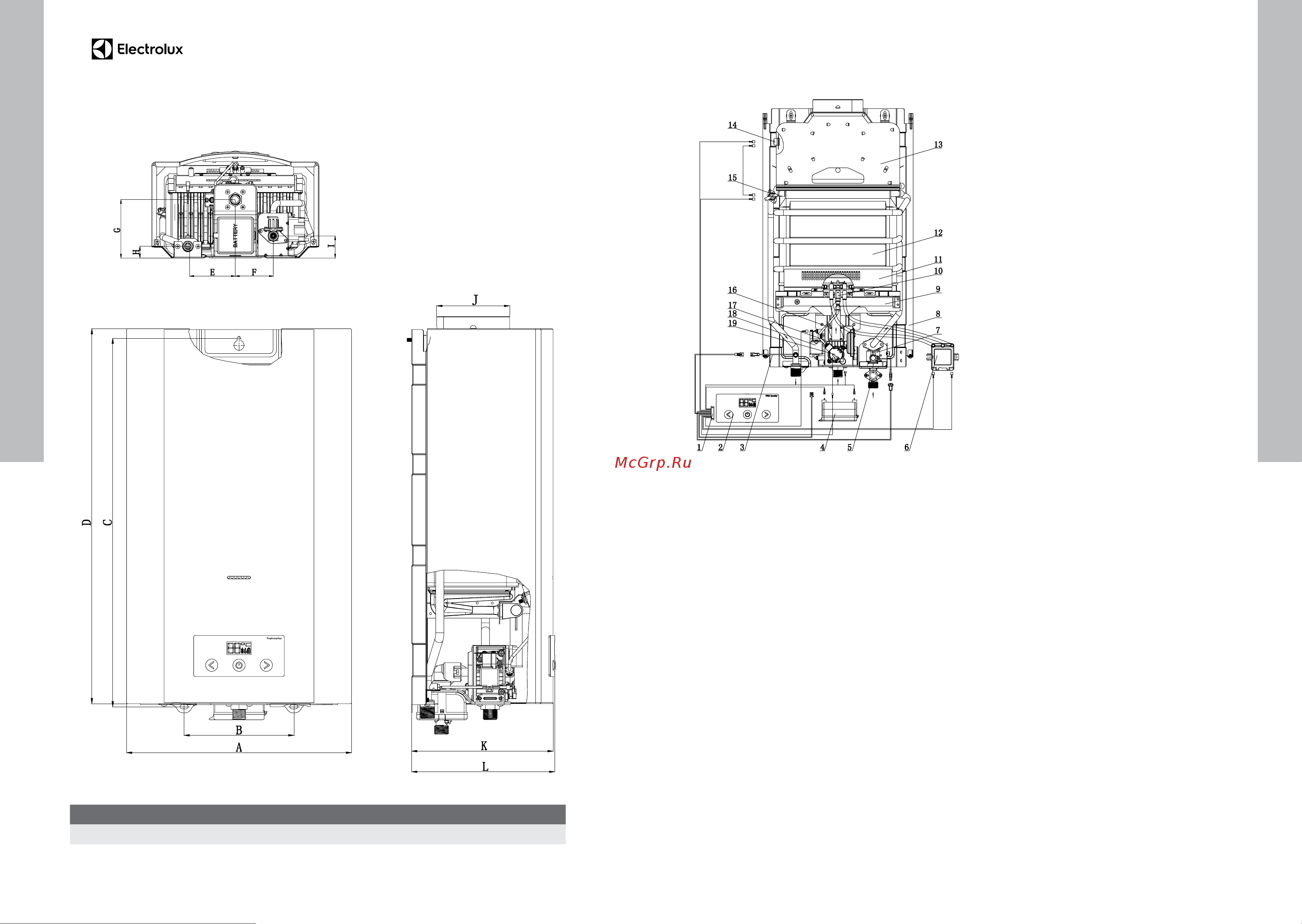 Electrolux GWH 11 ProInverter НС-1139049 Инструкция к Electrolux GWH 11 ProInverter онлайн [4/17] 868151