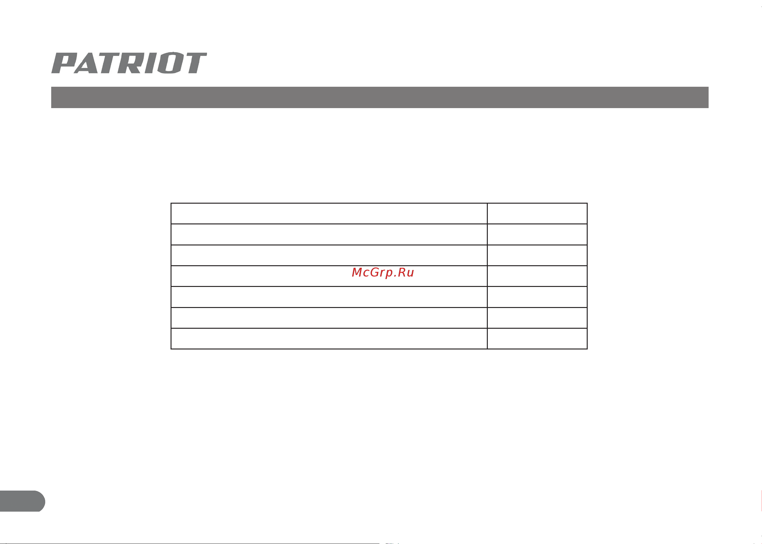 Patriot GS-12 633445012 Инструкция к PATRIOT GS-12 онлайн [11/25] 868209