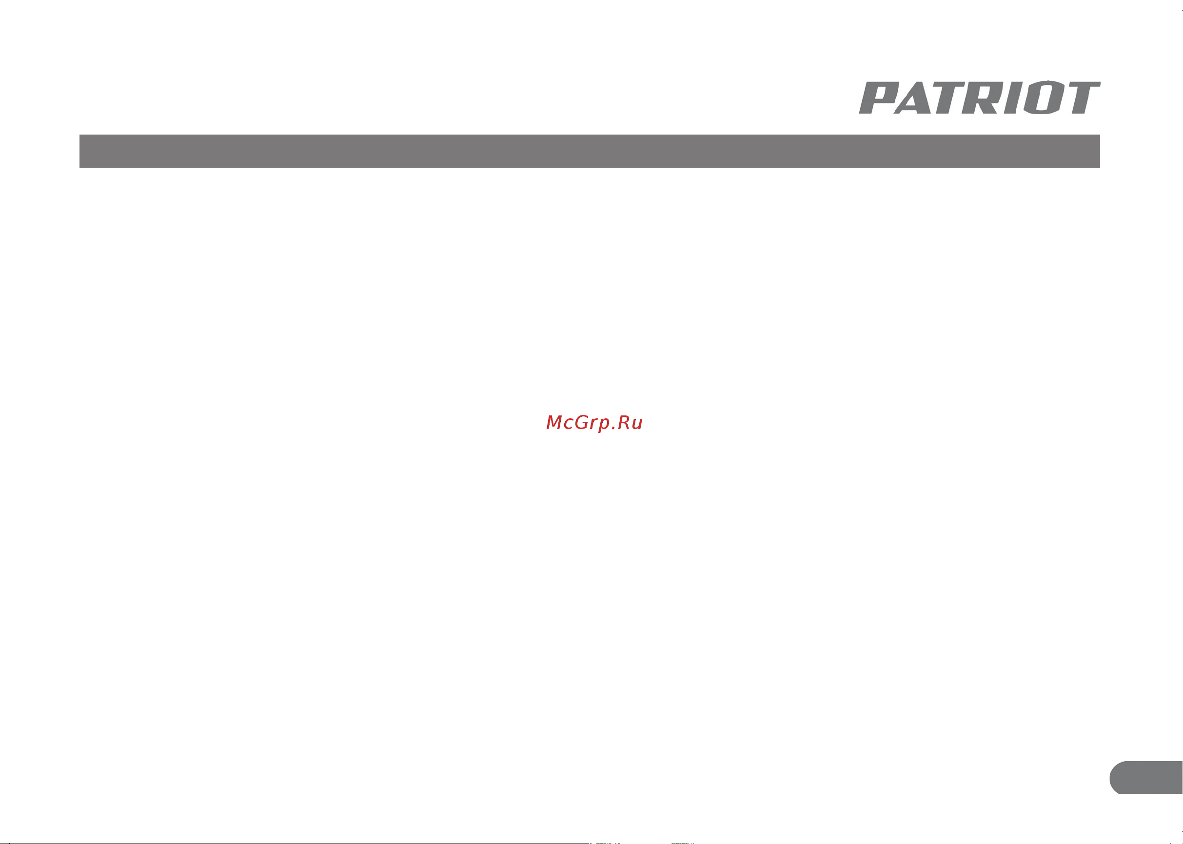 Patriot GS-12 633445012 Инструкция к PATRIOT GS-12 онлайн [6/25] 868209
