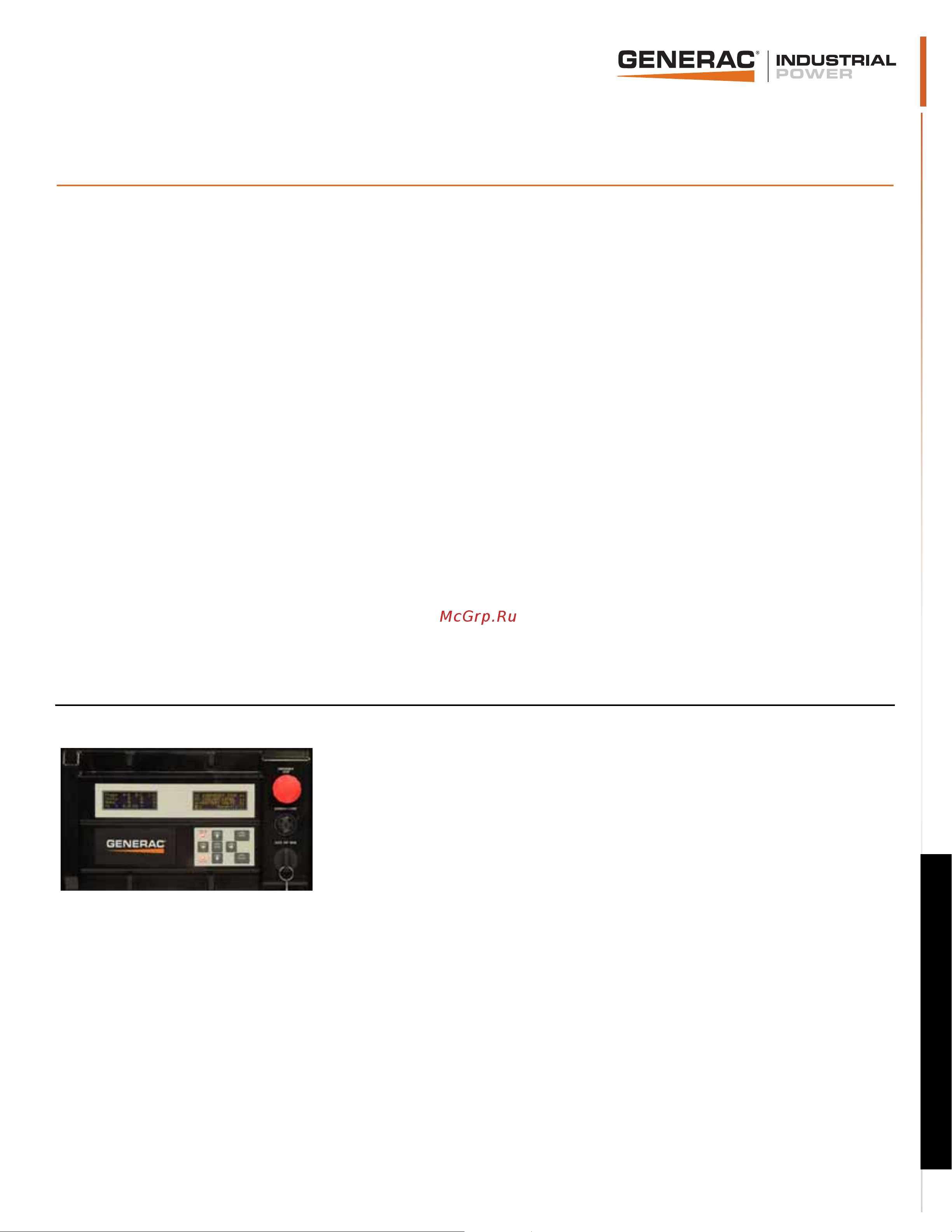 Generac SG 160 Спецификация онлайн [2/6] 868270