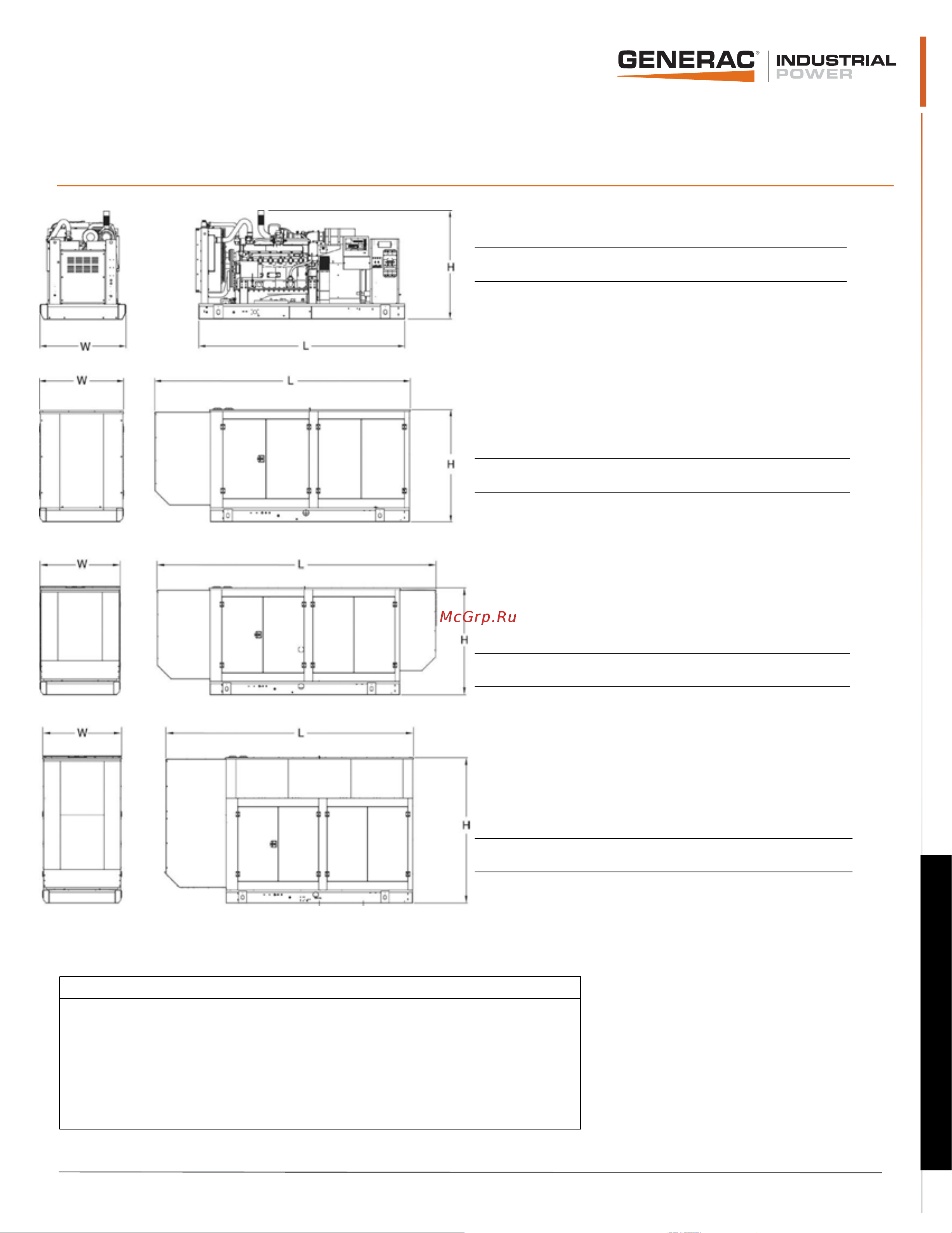 Generac SG 220 open Спецификация онлайн [6/6] 868264