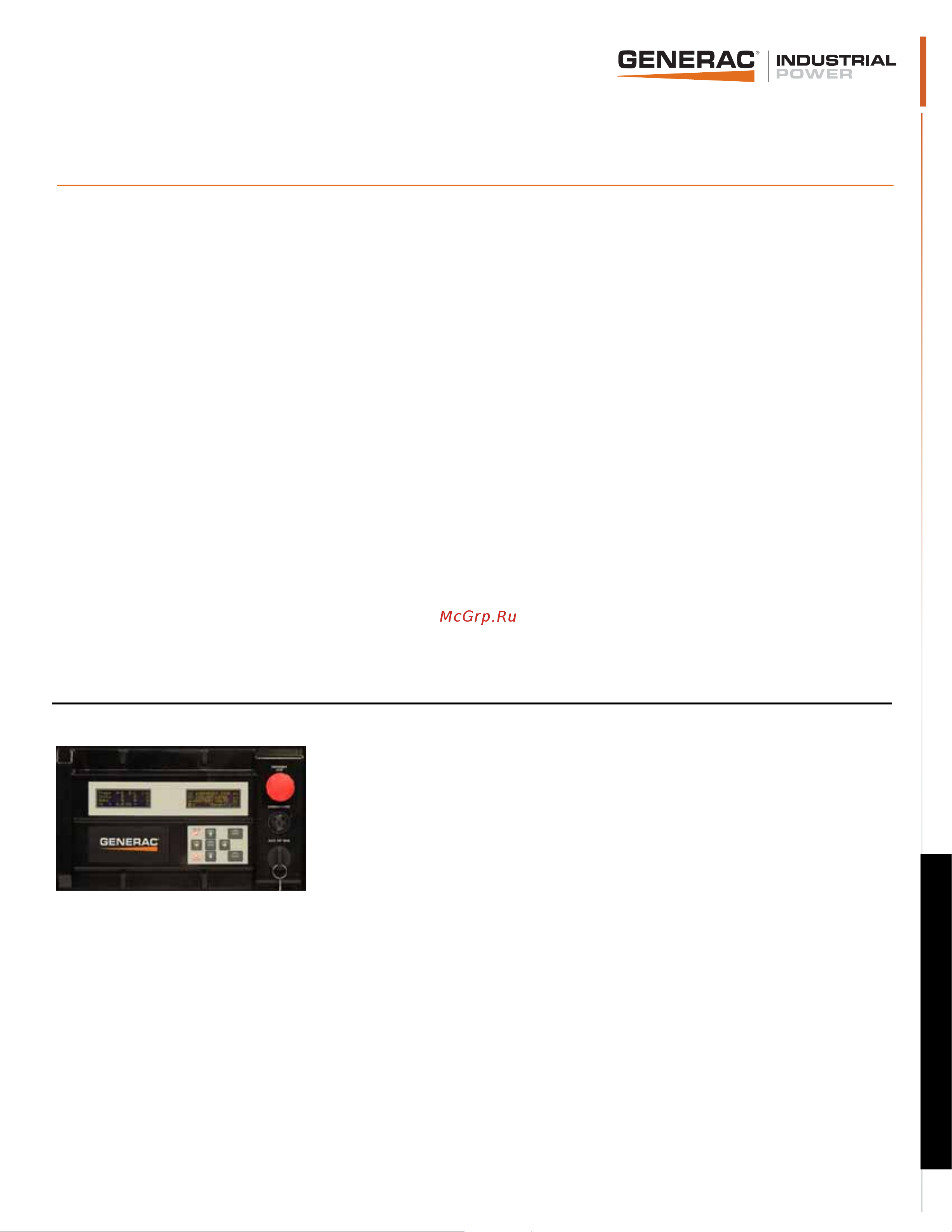 Generac SG 240 Спецификация онлайн [2/6] 868274