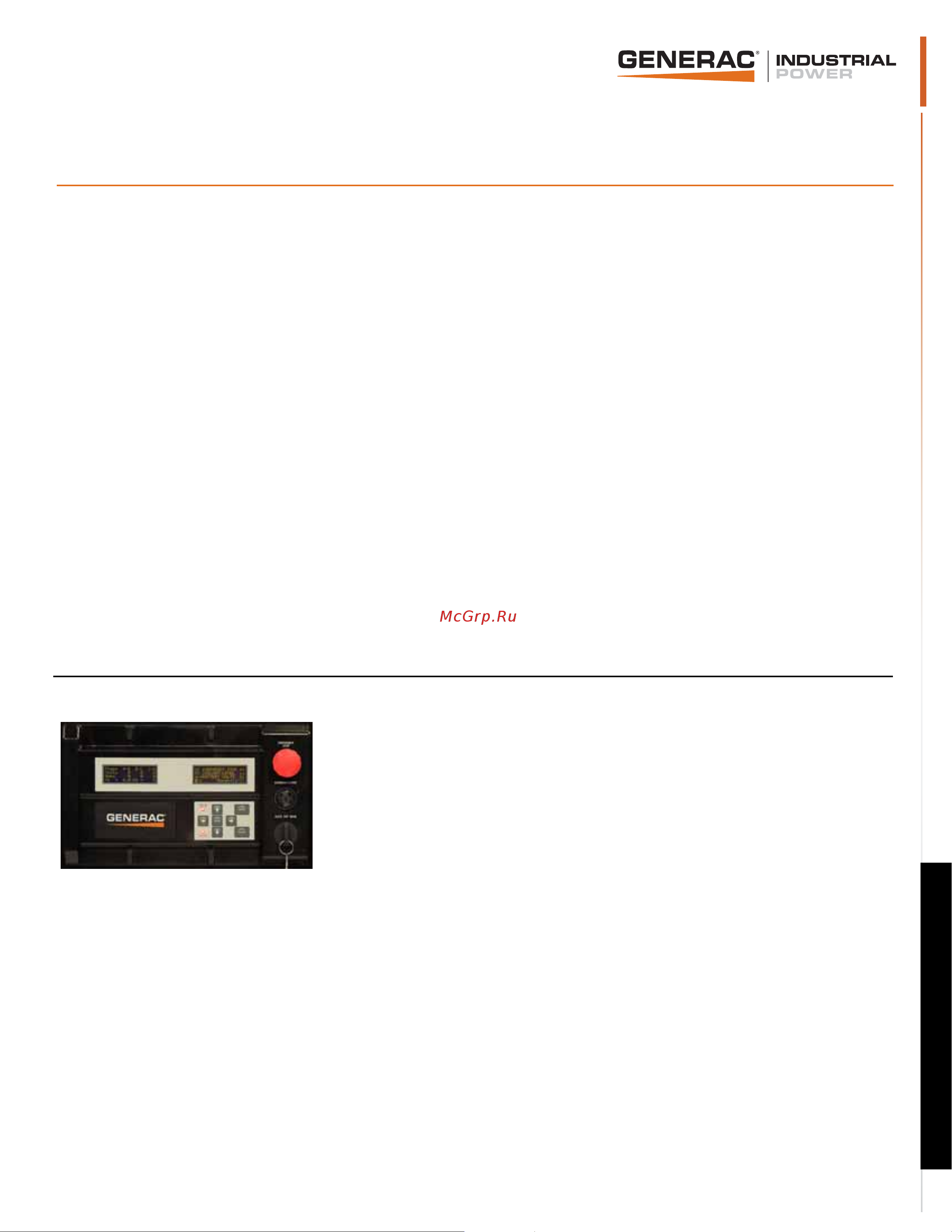 Generac SG 280 Спецификация онлайн [2/6] 868275