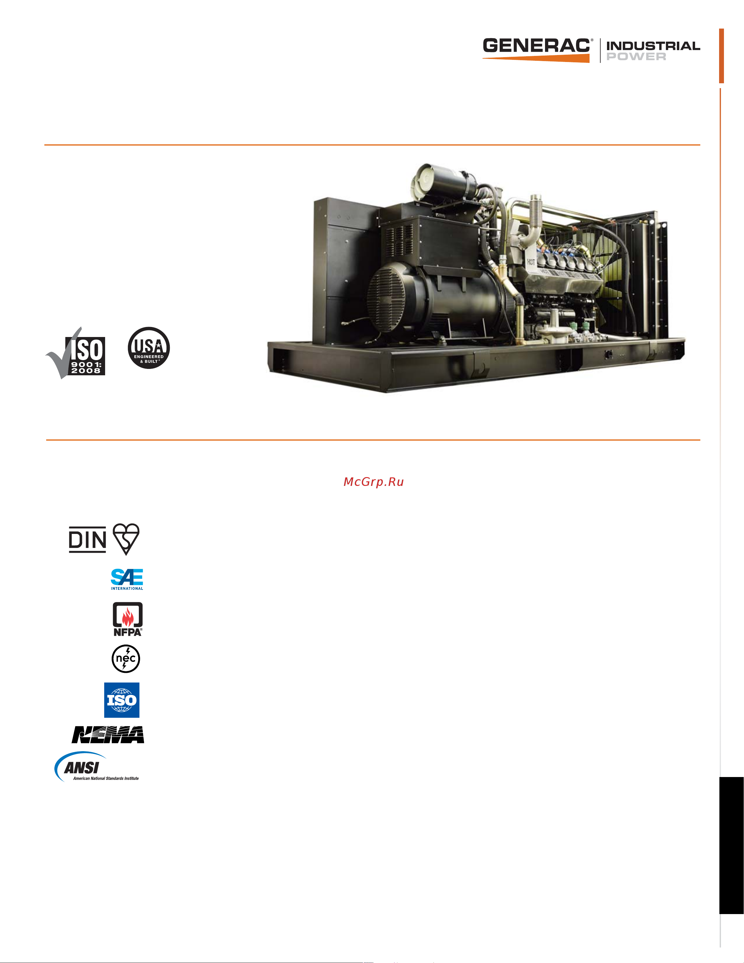 Generac SG 320 Спецификация онлайн