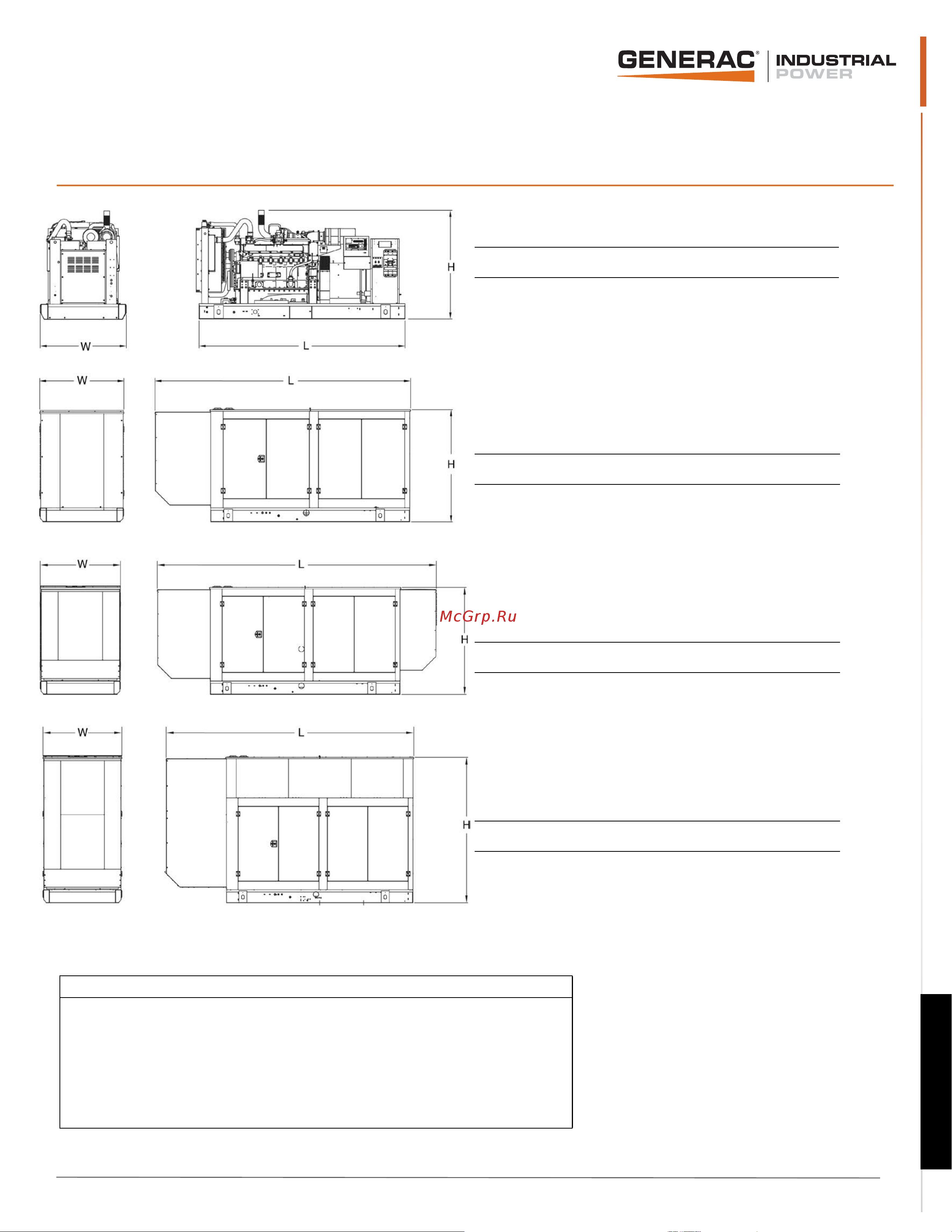 Generac SG 320 Спецификация онлайн [6/6] 868277
