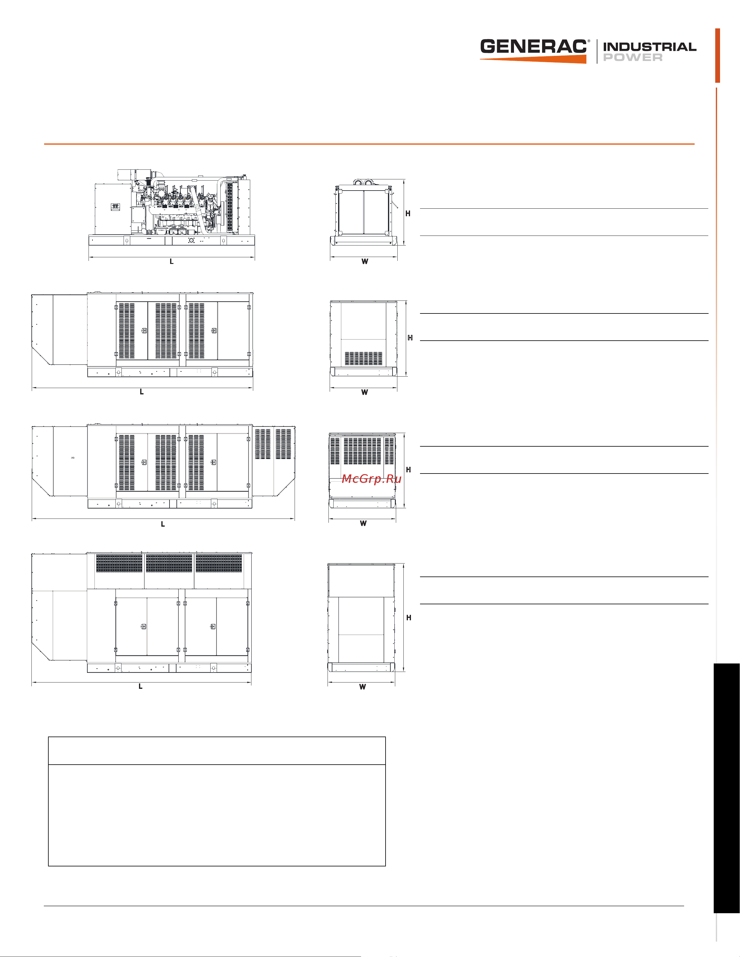 Generac SG 400 open Спецификация онлайн [6/6] 868269