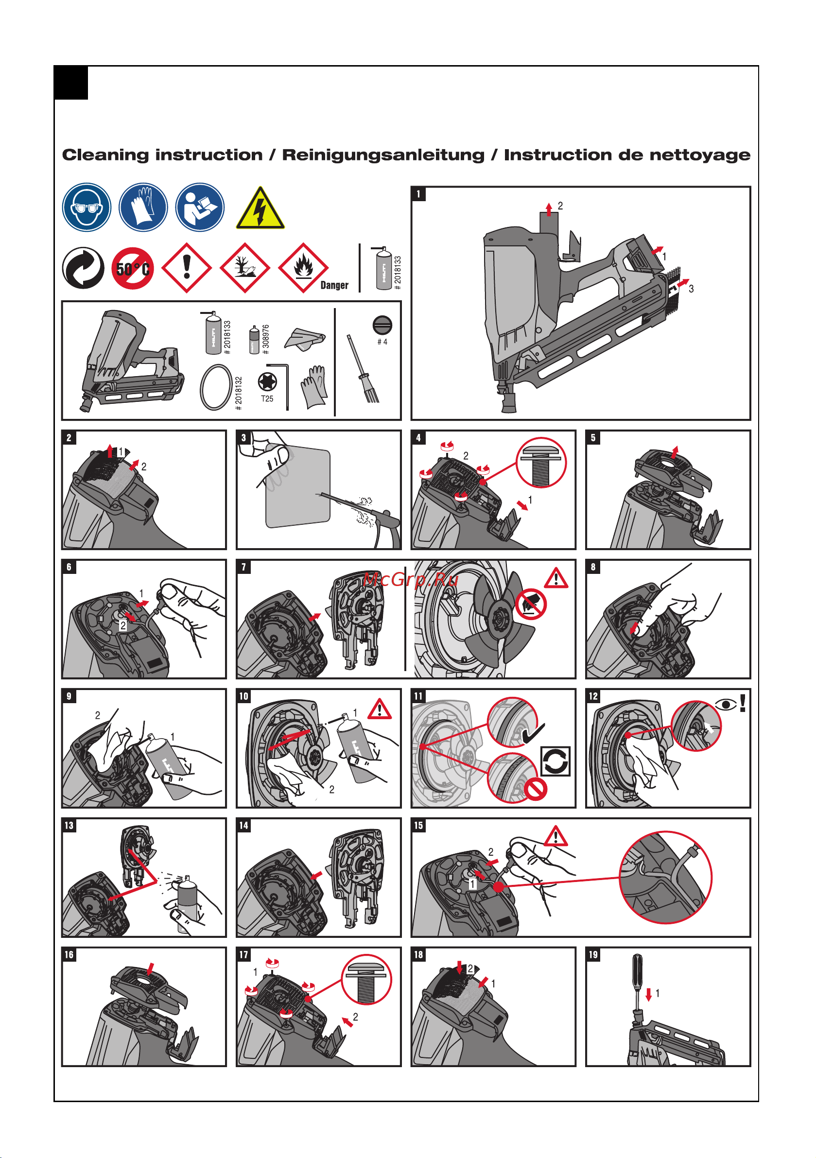 Hilti GX 90-WF 2210663 Инструкция к товару онлайн [5/19] 868317