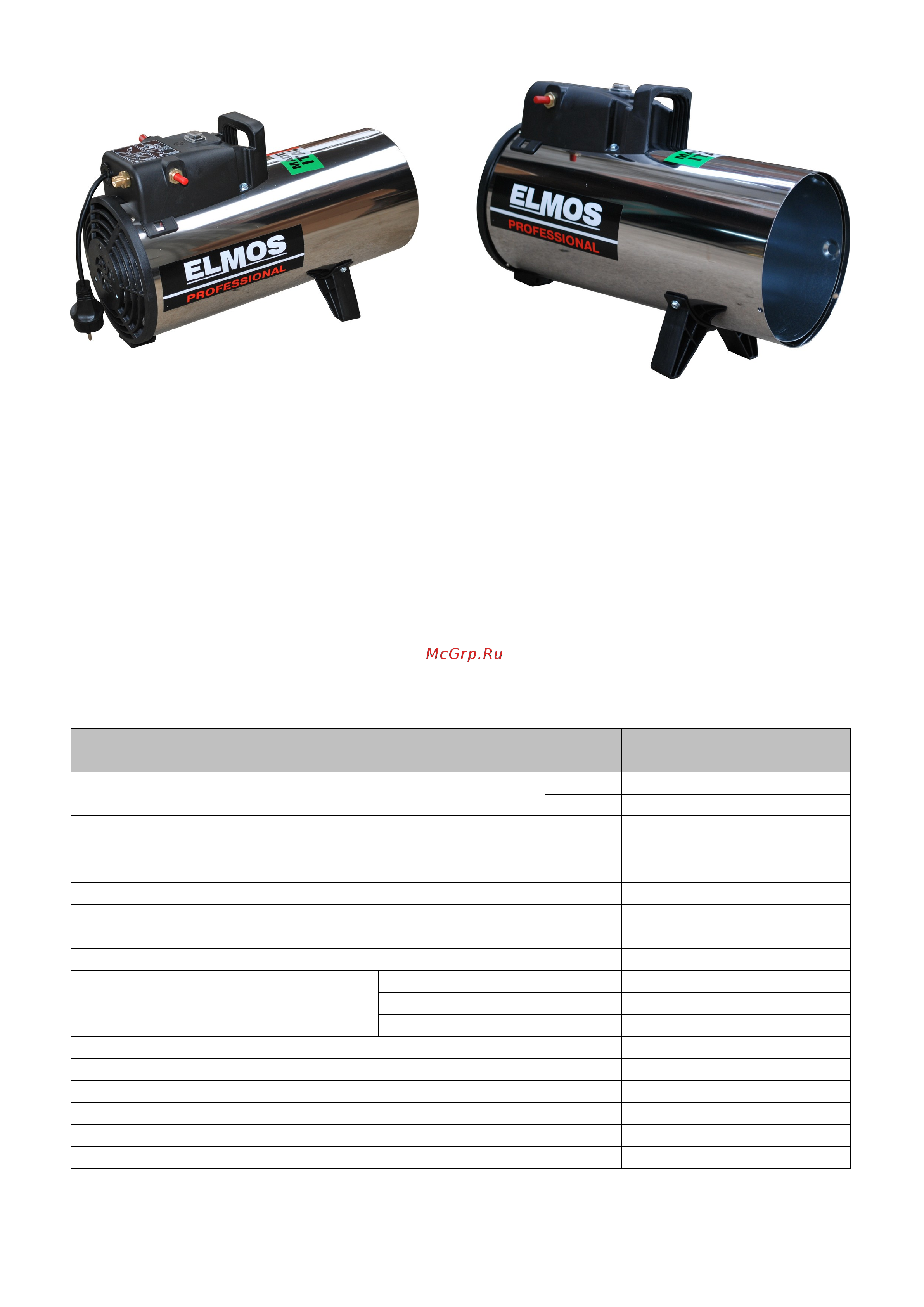 Elmos GH-15 15kW e70 320 Инструкция к Elmos GH-16 15kW e70 321 онлайн