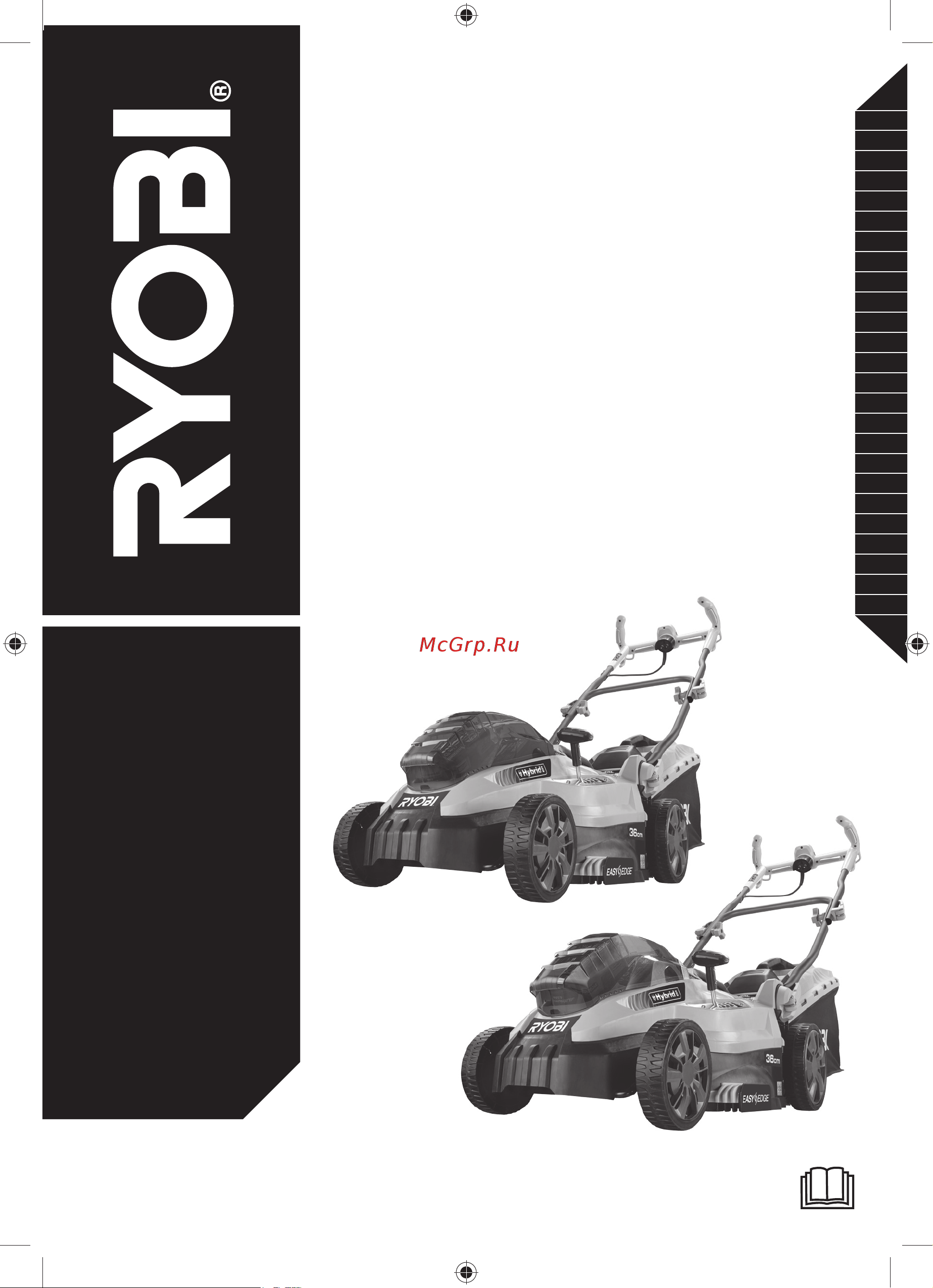 Ryobi ONE+ RLM18C36H225F 5133003704 Инструкция к Ryobi 18 В онлайн