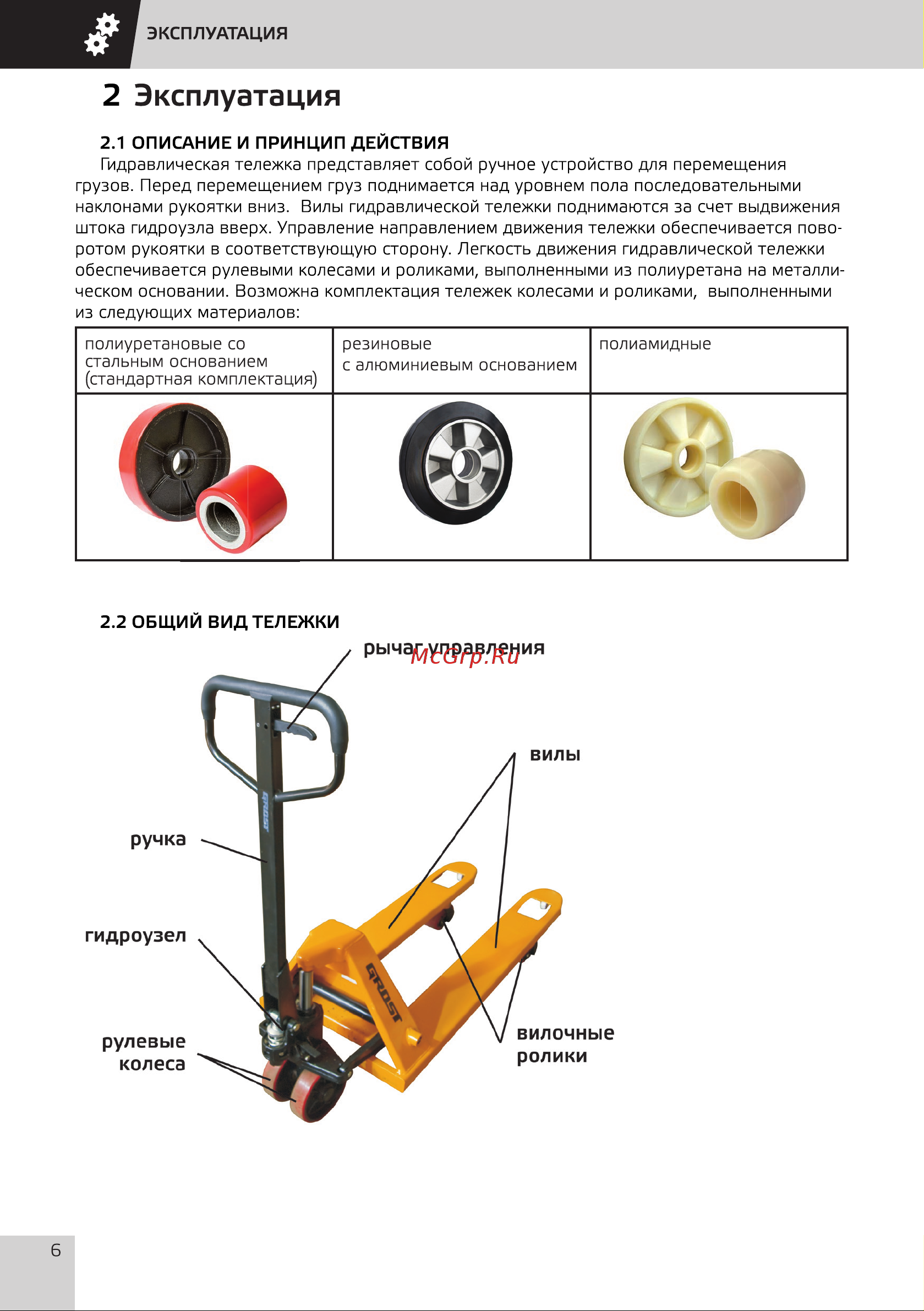 Grost GT 25-115 101577 Инструкция к тележке Grost GT 25-115 101577 онлайн [9/33] 868955