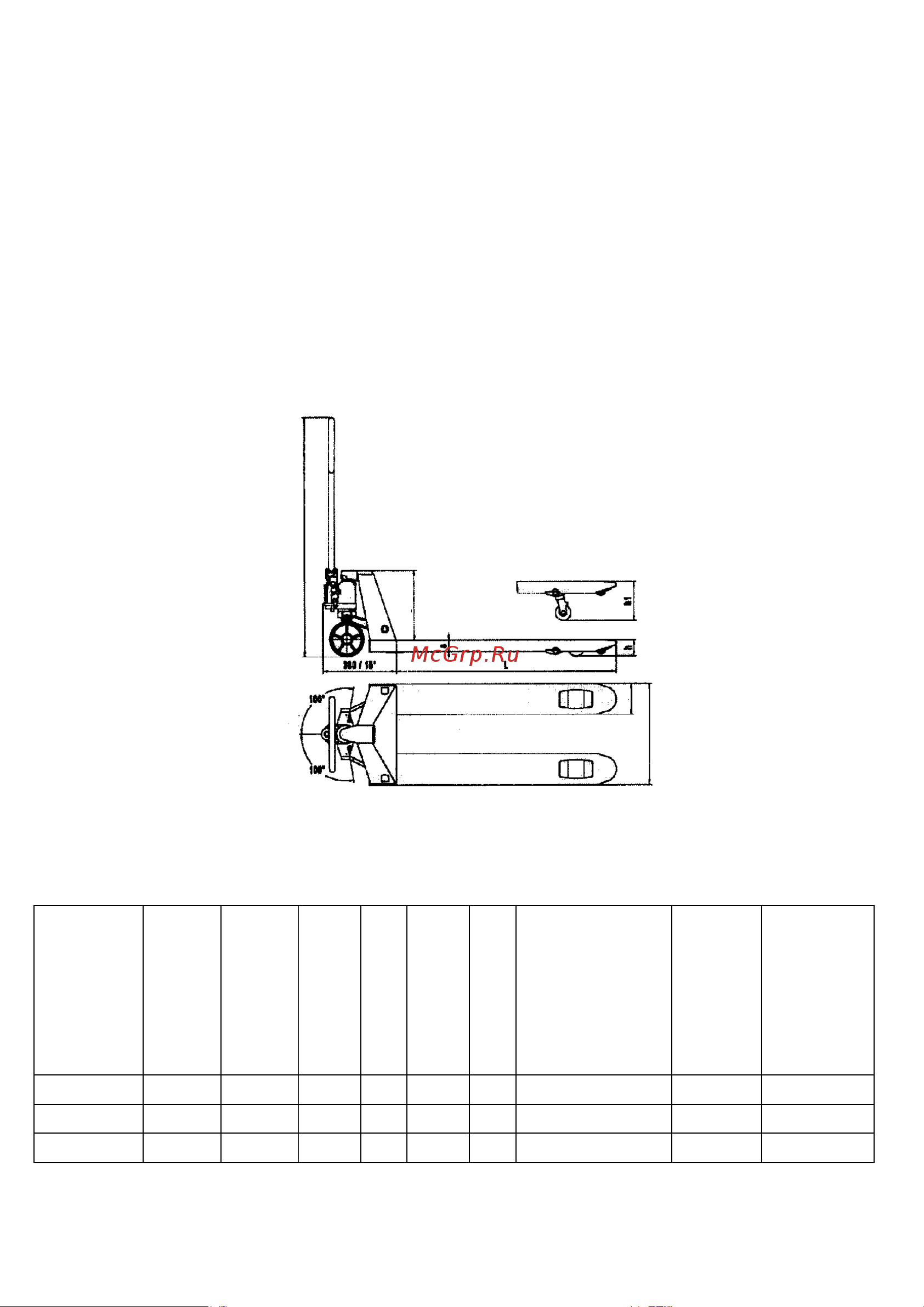 Euro-lift CBY-DF2.0T г/п 2 т, L=1150 мм, B=550 мм 00009431 Инструкция онлайн [2/5] 868963