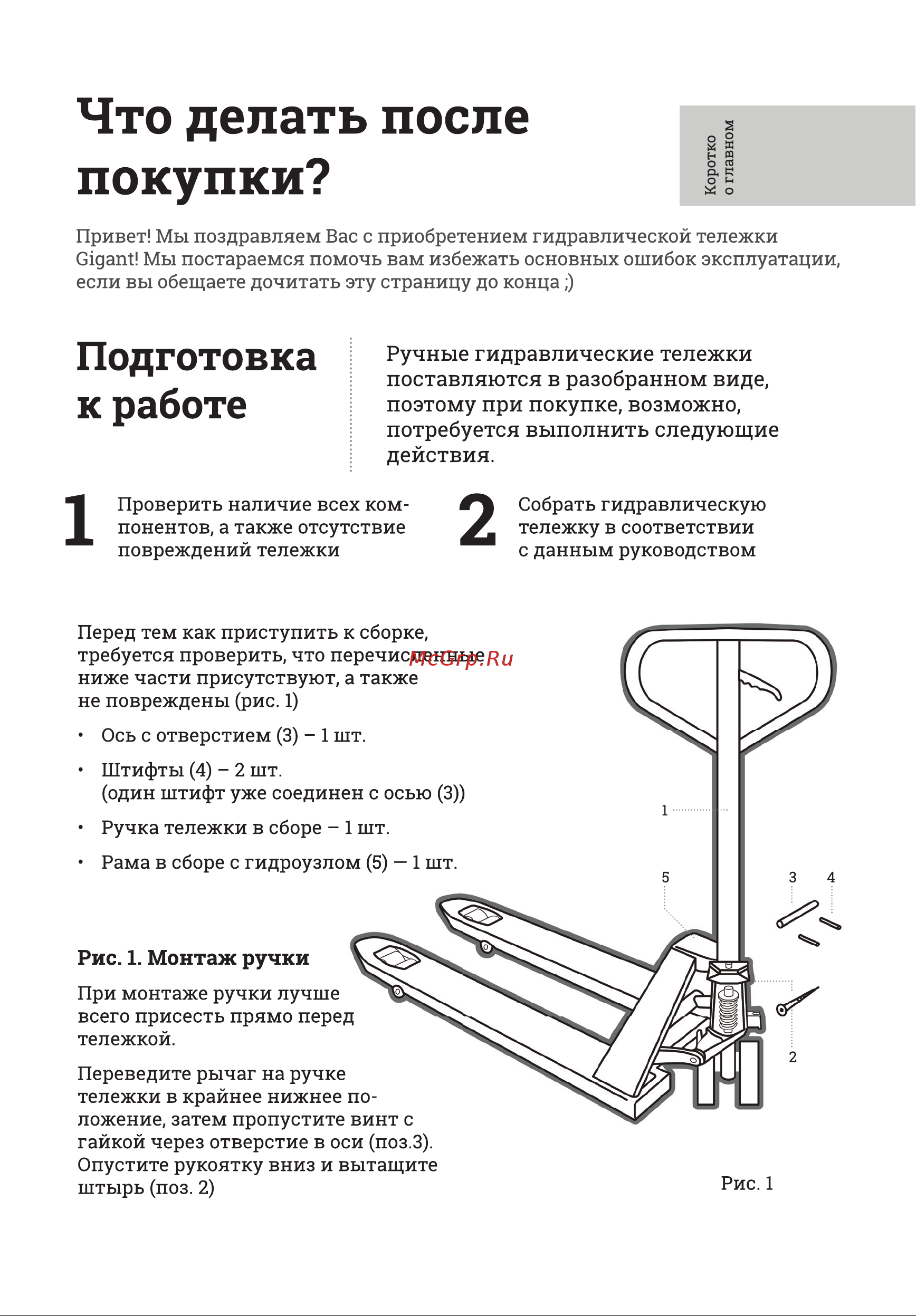 Gigant JHPT2500  Инструкция по сборке онлайн