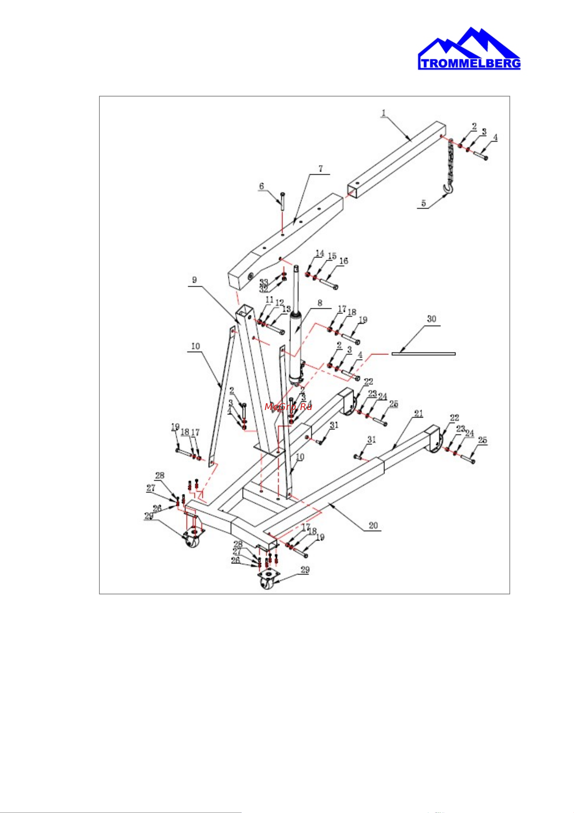 Trommelberg C10601D man_crane_hydraulic онлайн [9/10] 869171