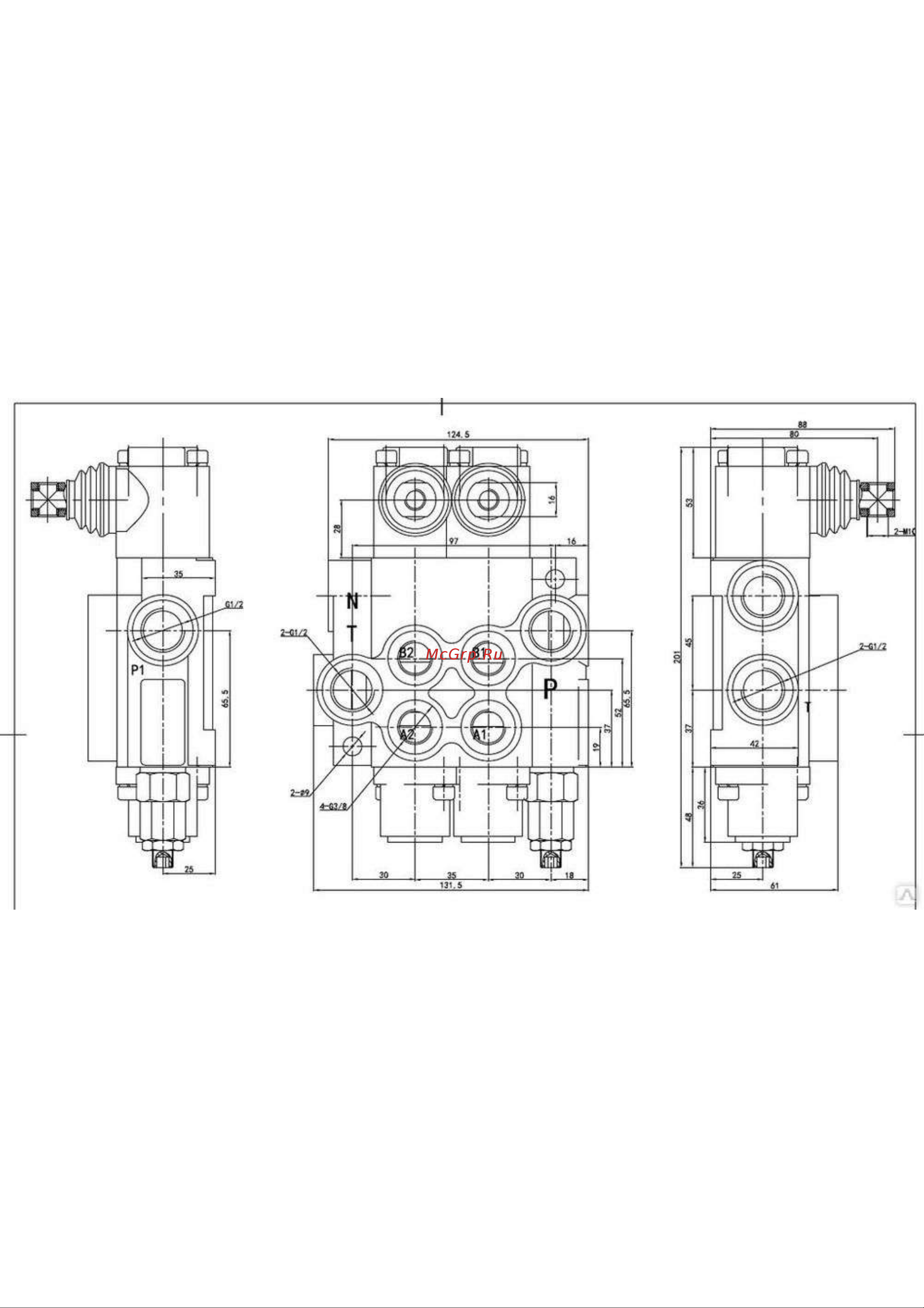 Guanghua 2Р40-1-A1A1-G-KZ1 4631173653302 Чертеж онлайн