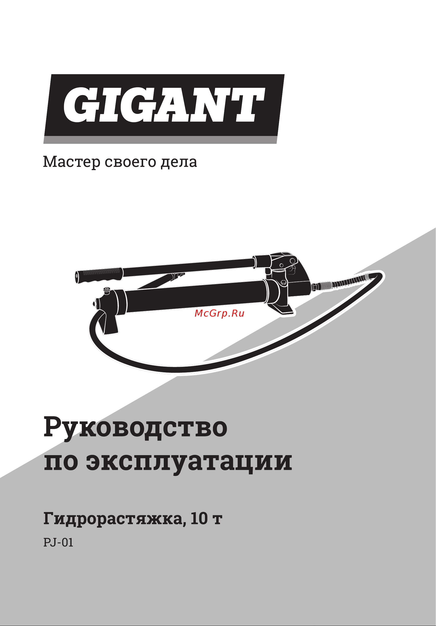 Gigant 10 т набор PJ-01 Инструкция к Gigant PJ-01 онлайн