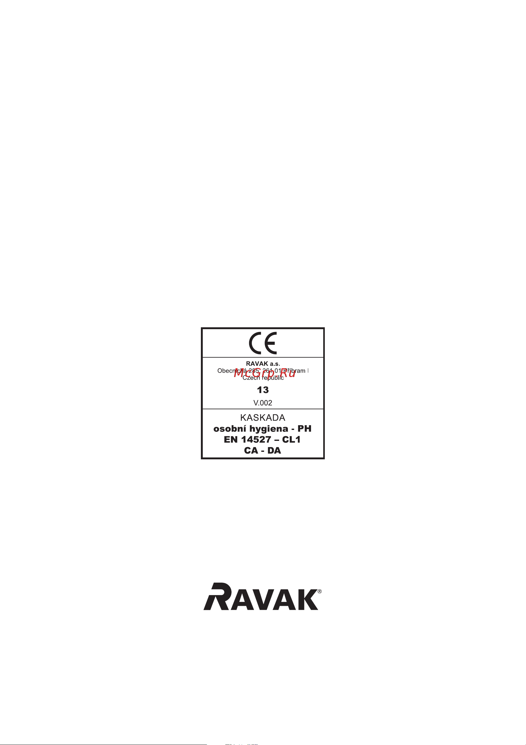 Ravak Sabina-80 см LA A214001020 00000018049 Инструкция к Ravak Sabina-80 A214001020 онлайн [8/8] 869610