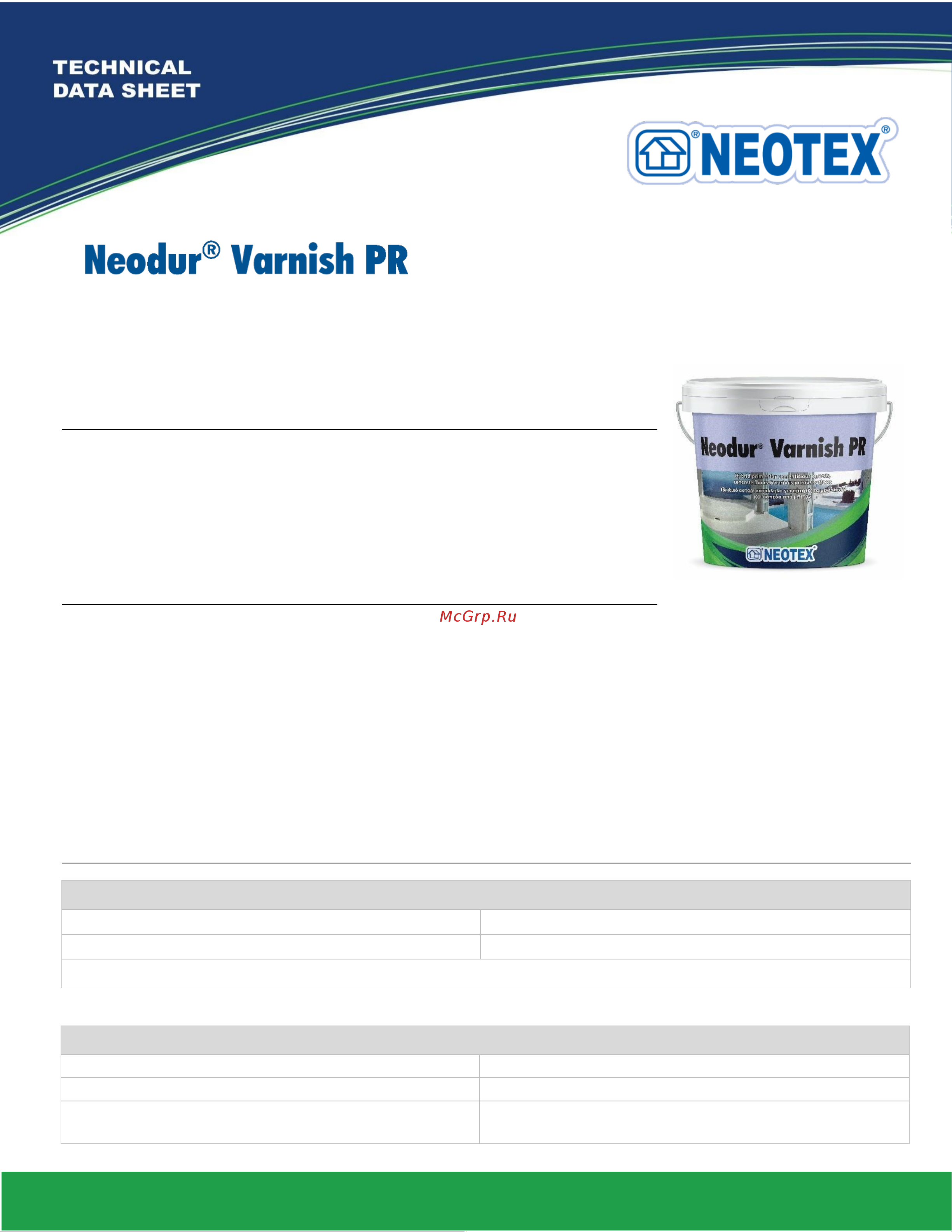 NEOTEX Neodur Varnish PR 1 кг 12540200 Инструкция по применению и описание товара онлайн