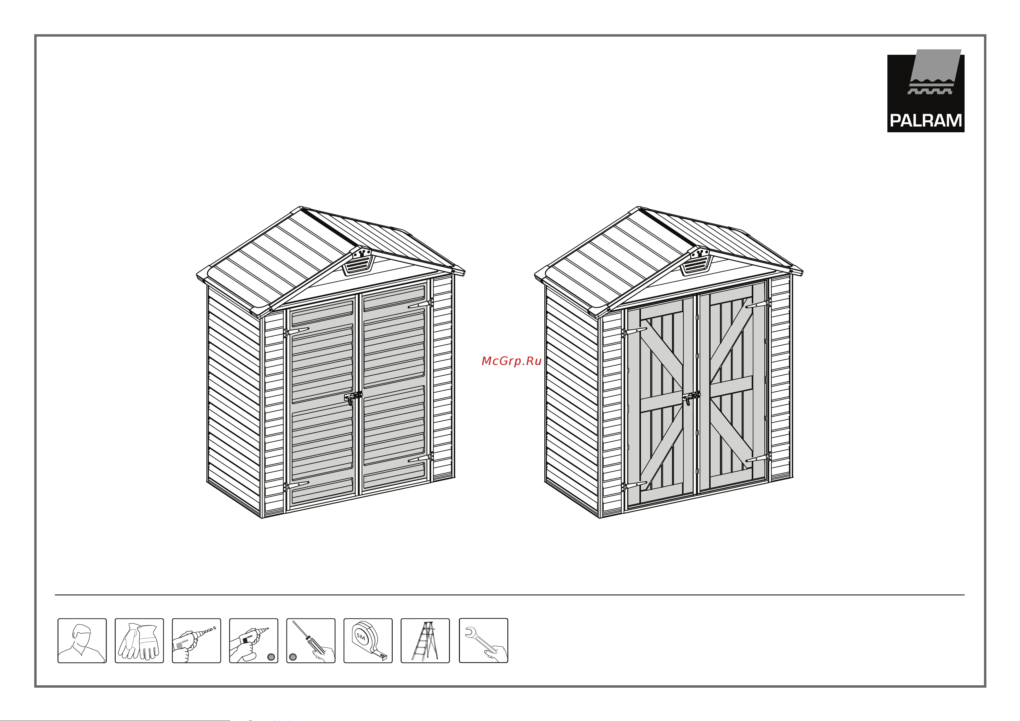 Palram SKYLIGHT 6 ФУТОВ(6-3) 703387 Инструкция к Palram SKYLIGHT 703387 онлайн