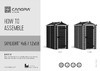 Palram SKYLIGHT SHED 4FT(4-6) 702300 Инструкция по сборке