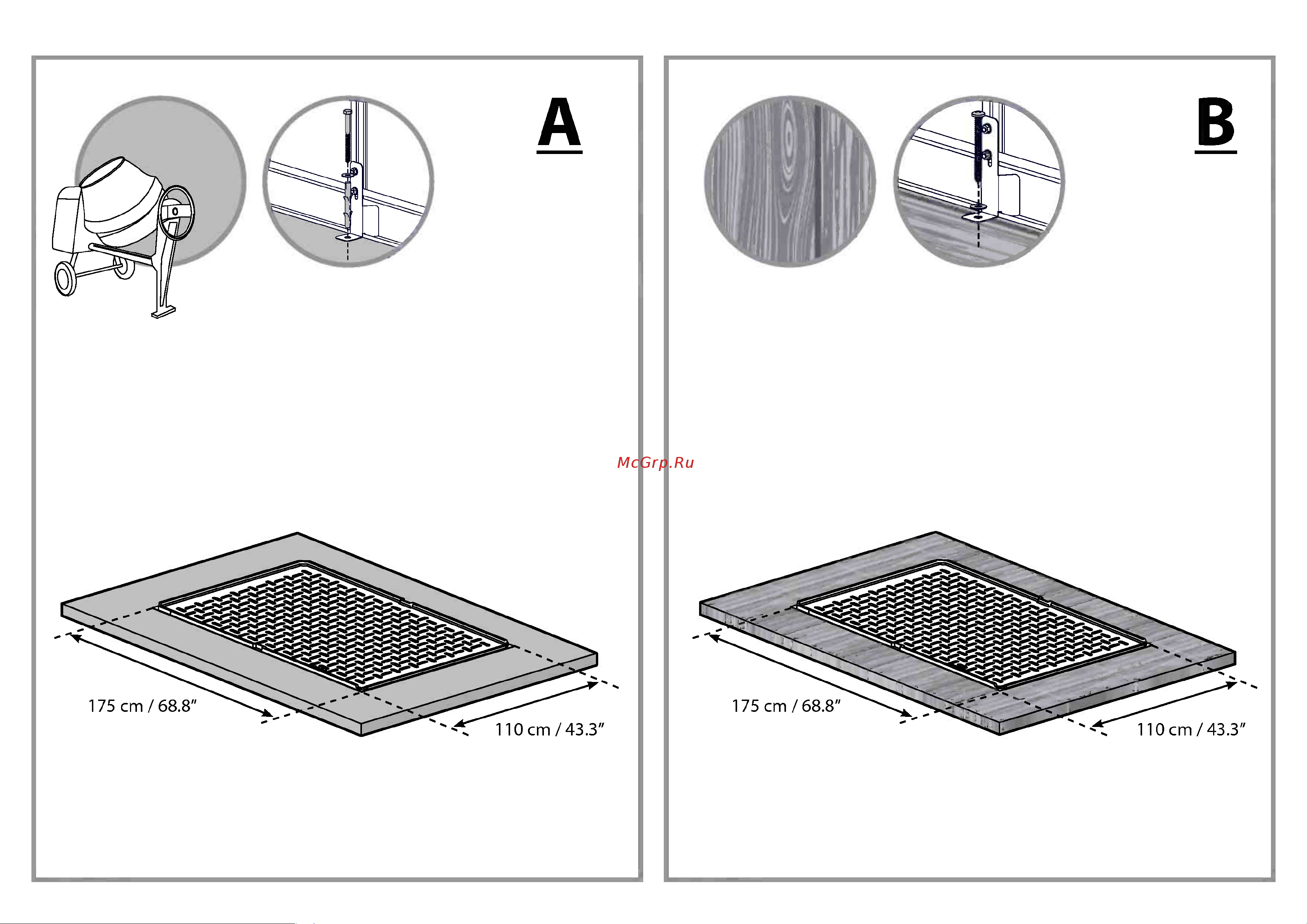 Palram SKYLIGHT SHED PENT 4FT(4-6) 704008 Инструкция по сборке онлайн [8/64] 870625