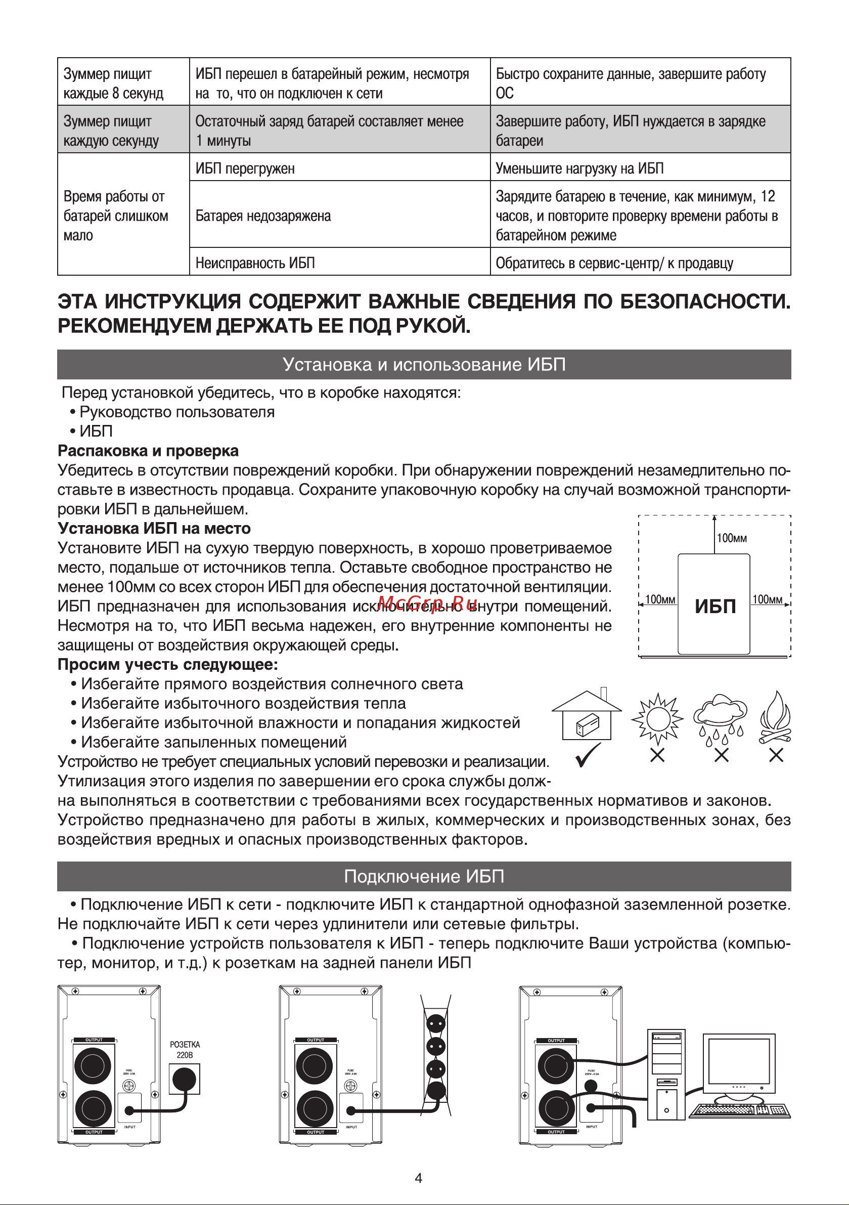 ExeGate инвертор, синус, для котла SineTower SZ-5000.LCD.AVR.2SH.1C13.T.RJ.USB 5000VA 4000W, чистая синусоида, LCD дисплей, AVR, 2*Schuko+1*C13+клеммы, RJ45 295991 Инструкция к товару онлайн [5/8] 870688