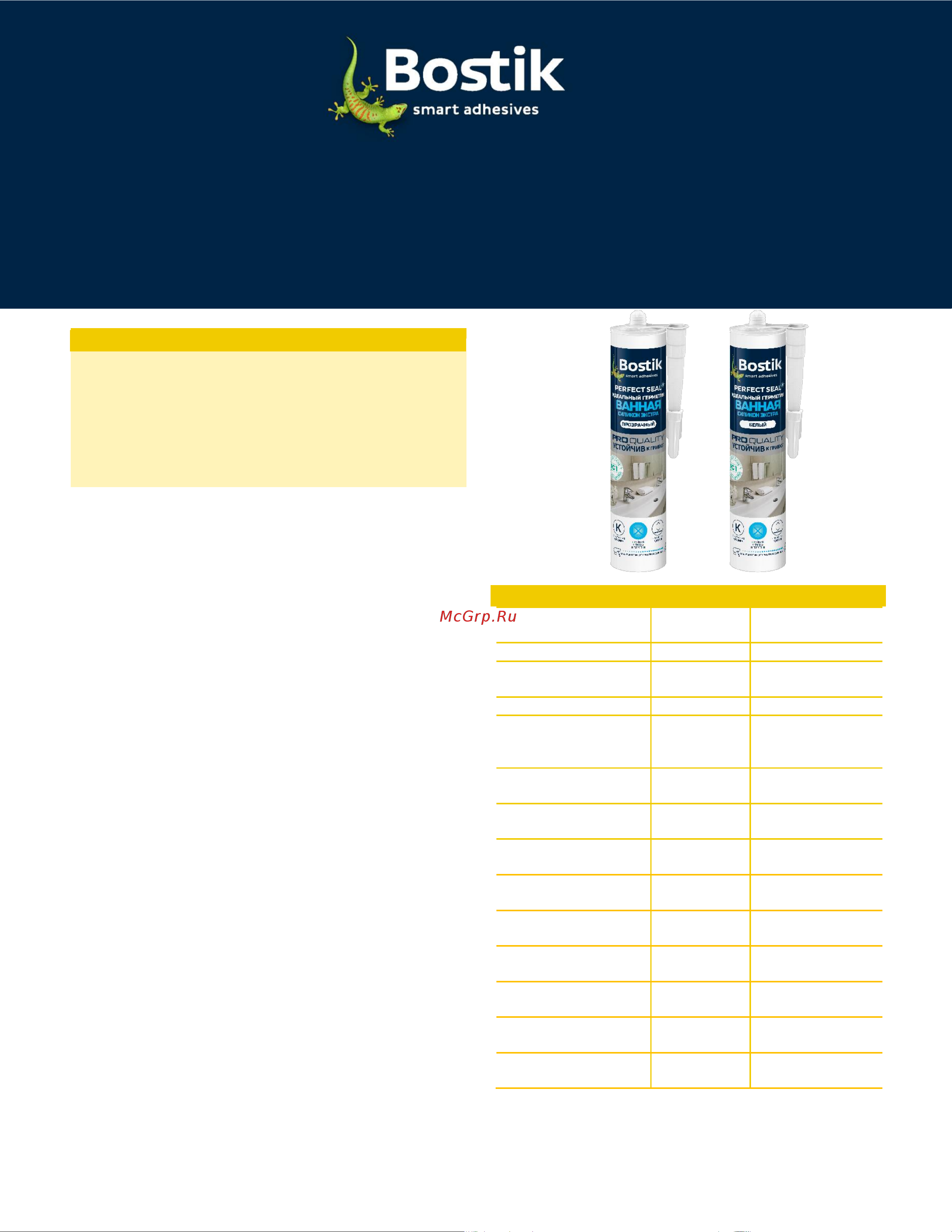 Bostik Perfect Seal Ванная Силикон Экстра прозрачный, 280 мл BOK638615P ТДС онлайн