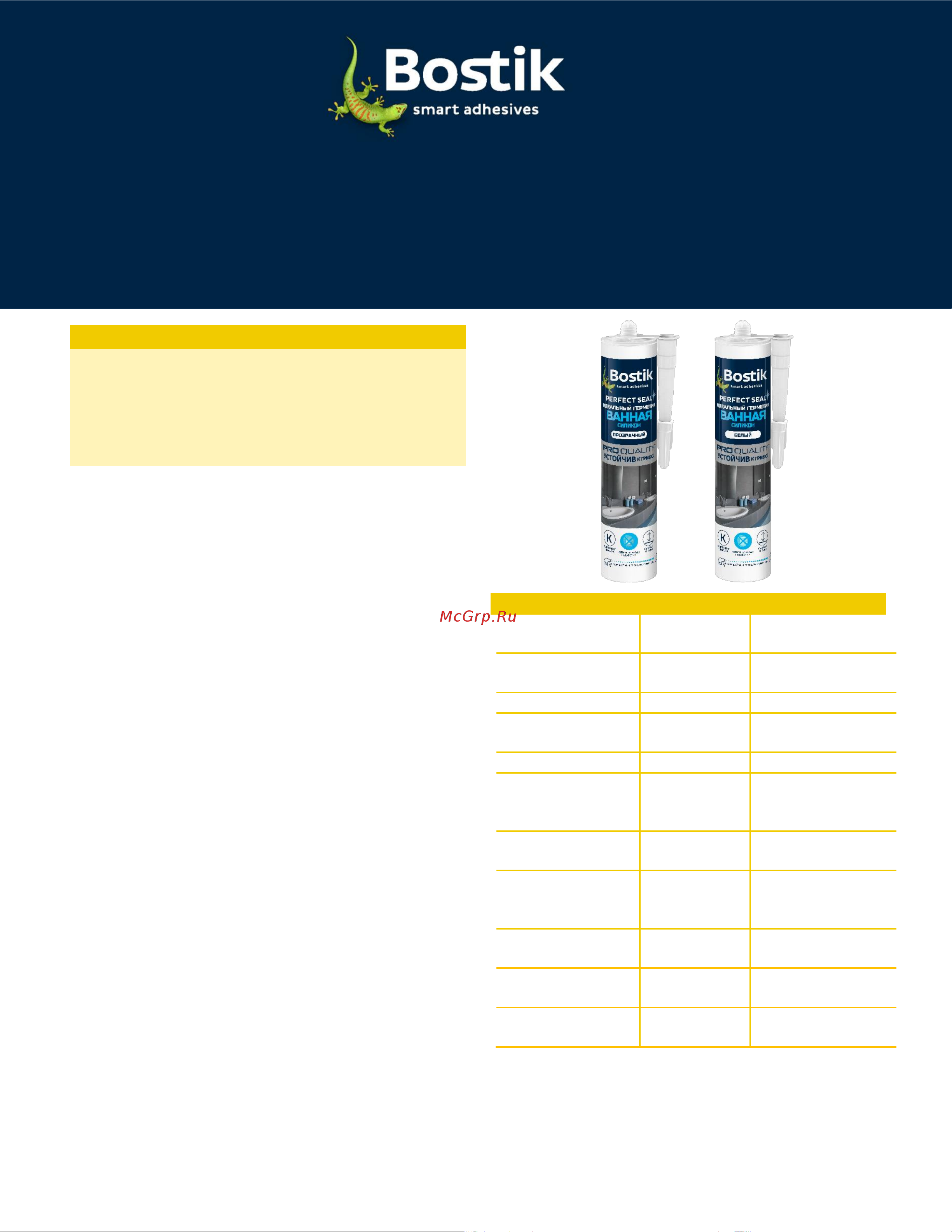 Bostik Perfect Seal Ванная Силикон прозрачный, 280 мл BOK212793P ТДС онлайн