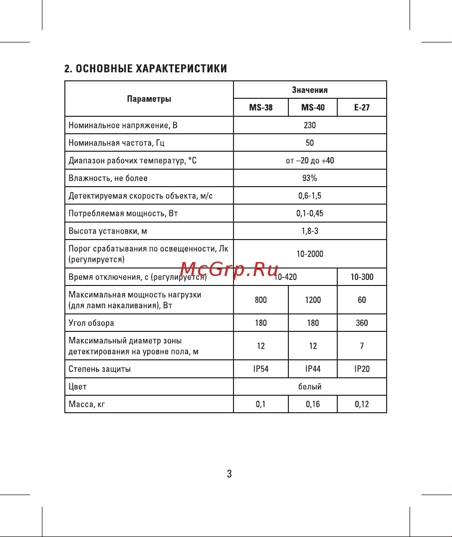 EKF , E27 60Вт 360гр до 7м IP20 PROxima dd-ms-E27 Инструкция к товару онлайн [3/10] 870753