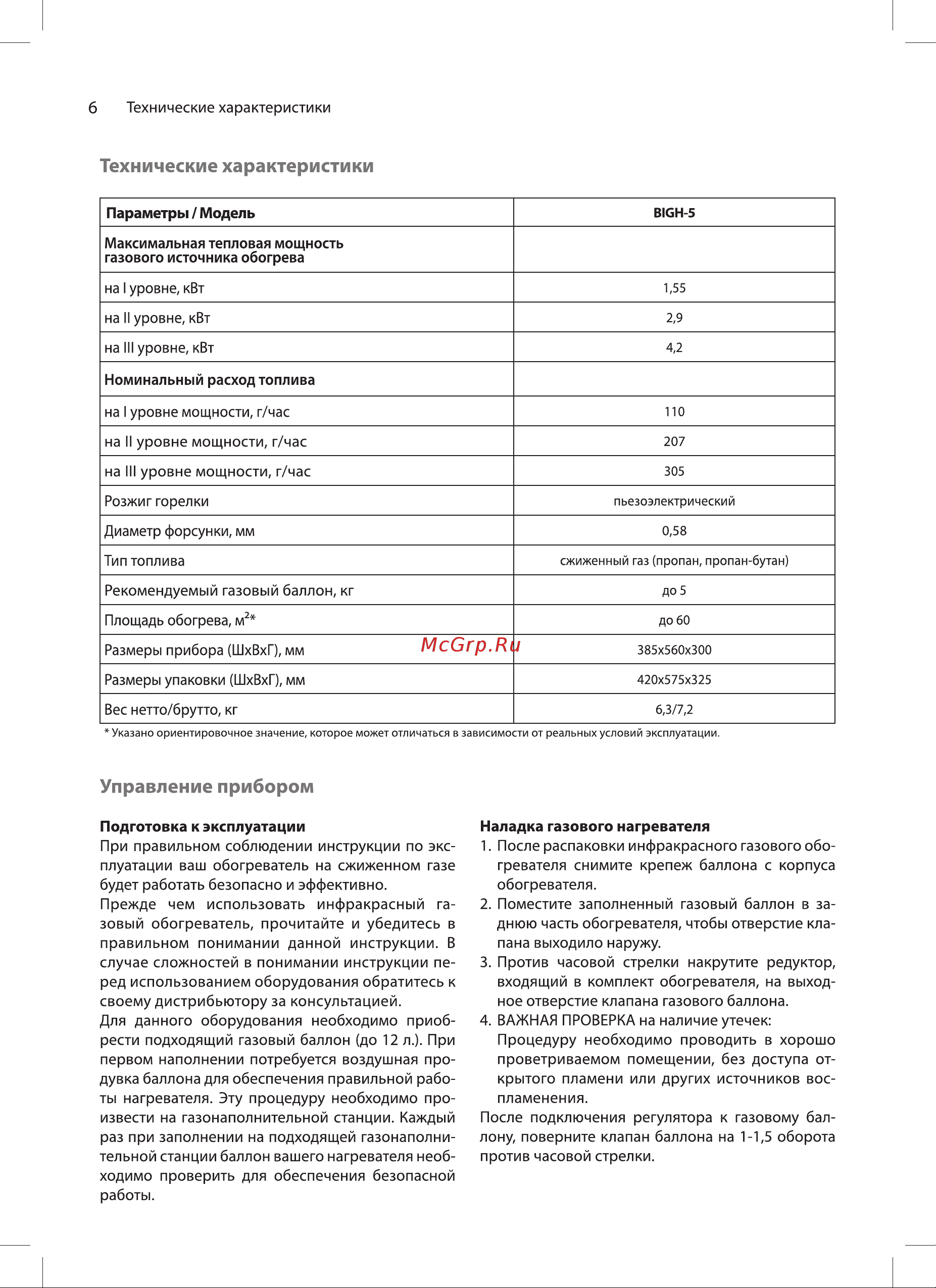 Ballu BIGH-5 НС-1275322 Инструкция онлайн [6/16] 870998