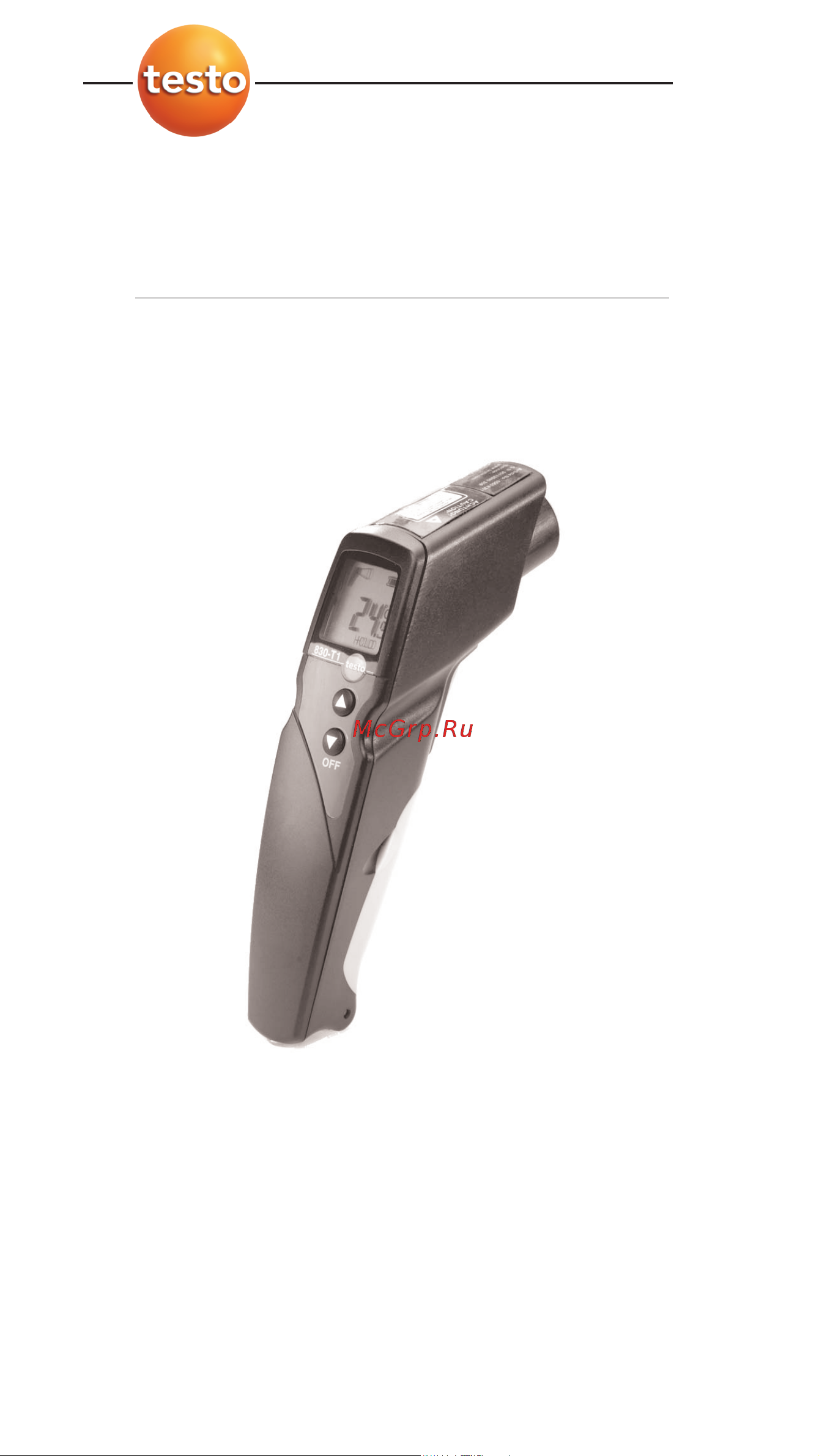 Testo 830-T1 оптика 10:1 00000001070 0560 8311 Инструкция к товару онлайн [2/10] 871165